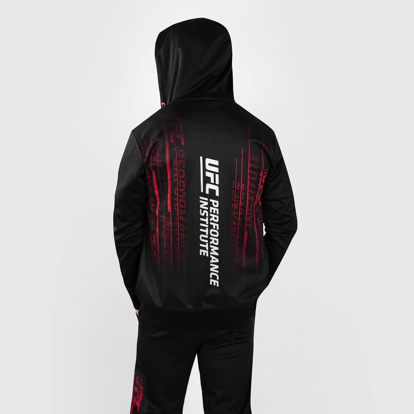 UFC Venum Performance Institute 2.0 メンズ・ジップ・フーディ - ブラック／レッド