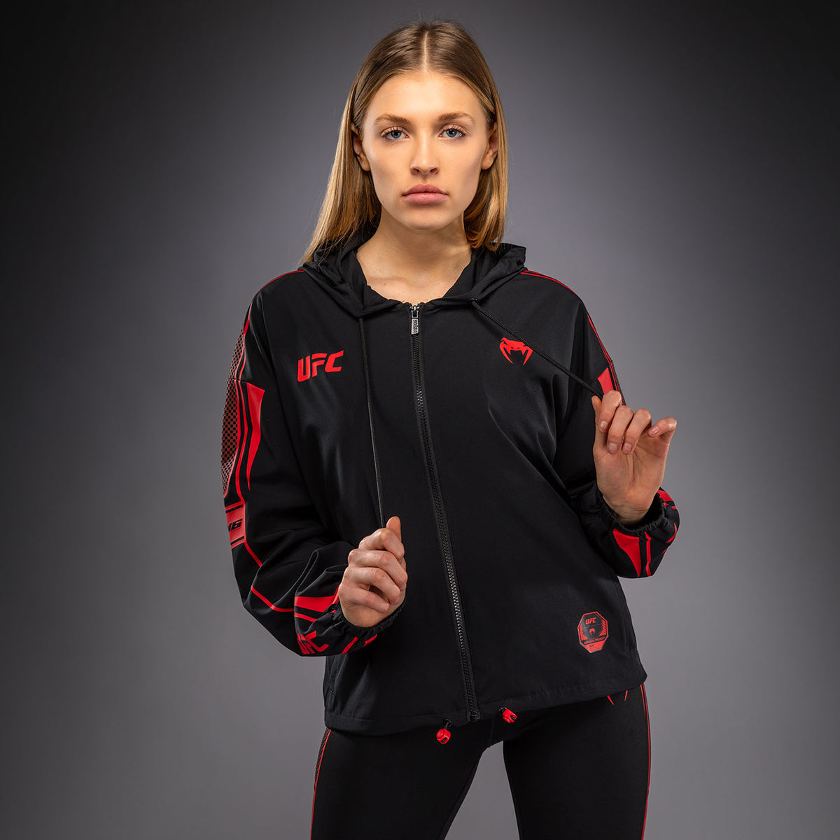 Venum UFC Unity by Venum Authentic Fight Week ウィメンズ ジップフーディー - ブラック
