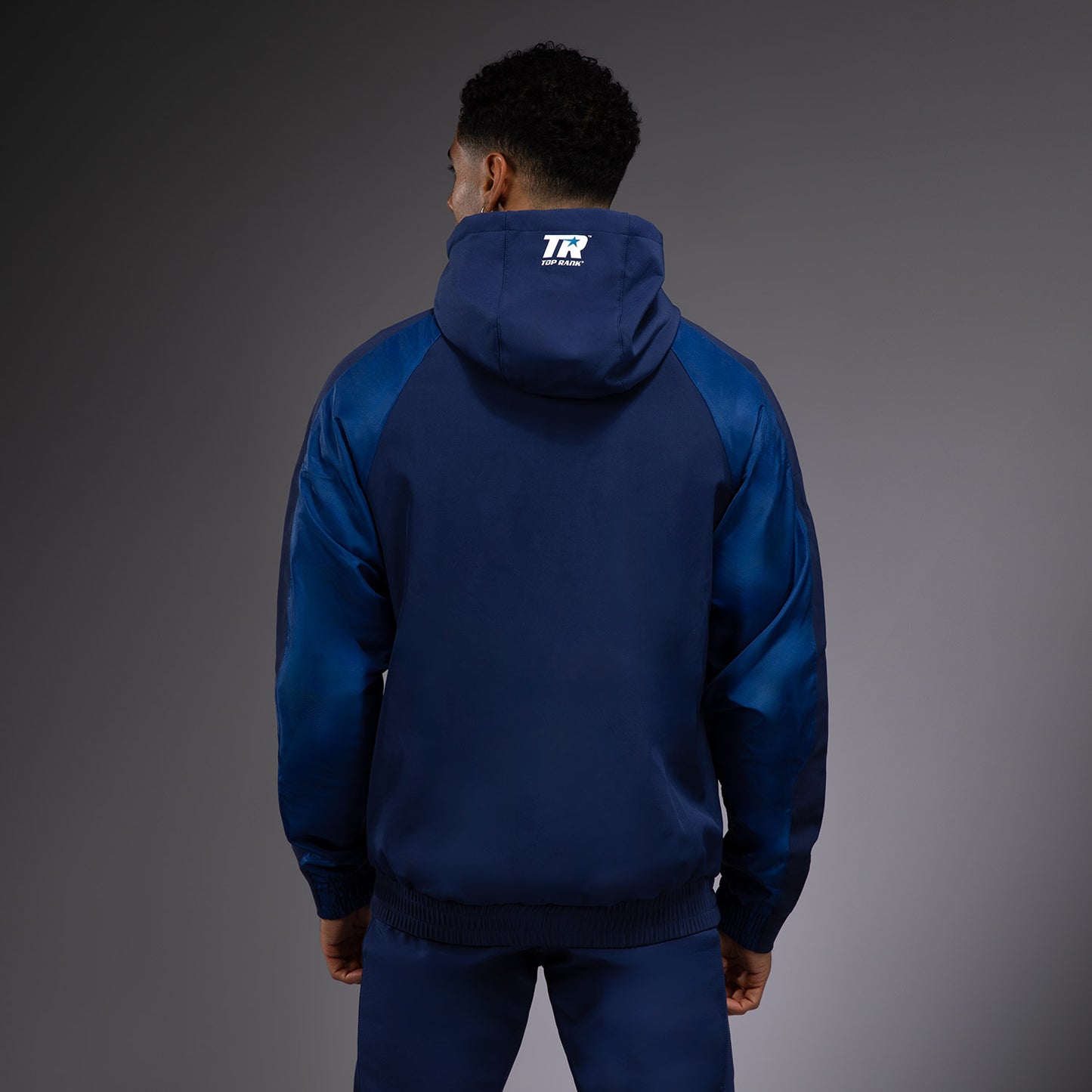 Venum x Top Rank Original メンズ フルジップパーカー - ネイビーブルー