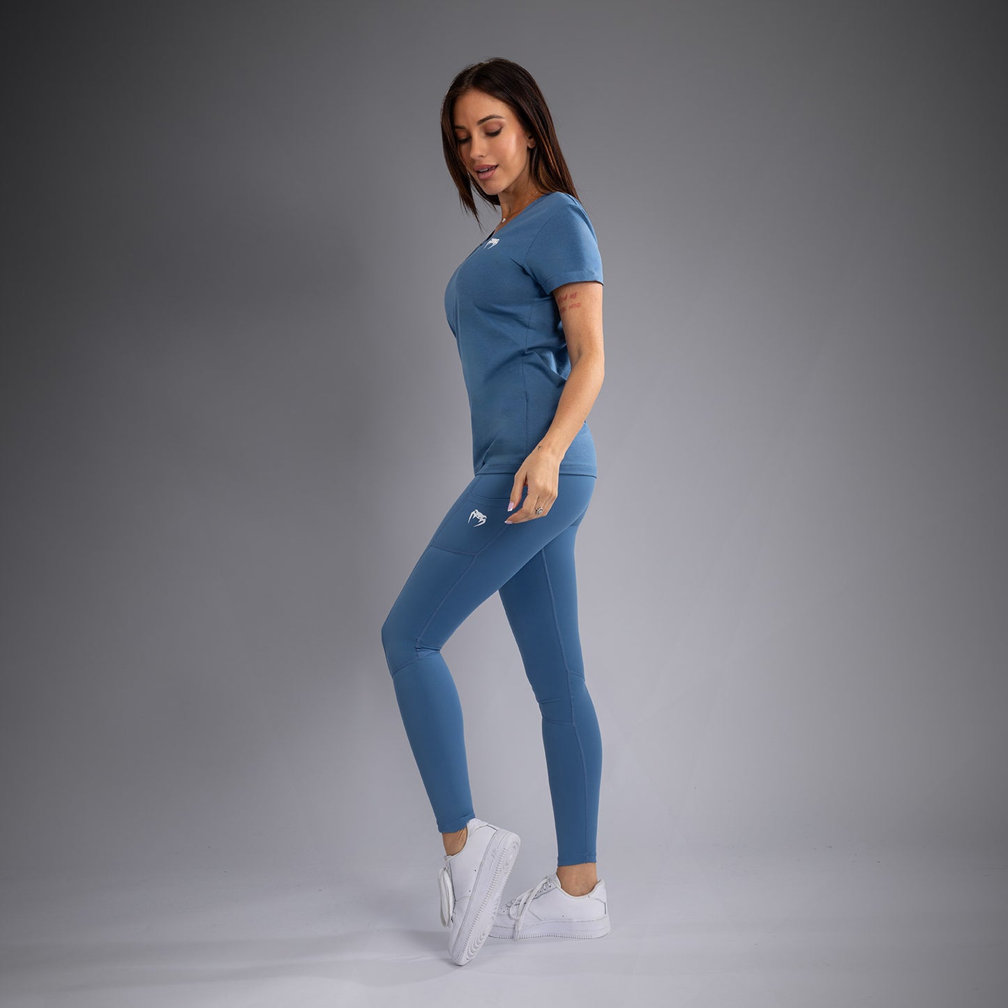 Venum Essential Tシャツ レディース - ストームブルー