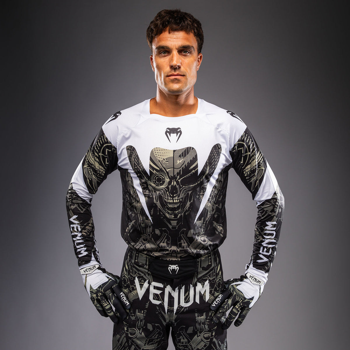 Venum MX Elite モトクロスジャージ - ブラック/サンド