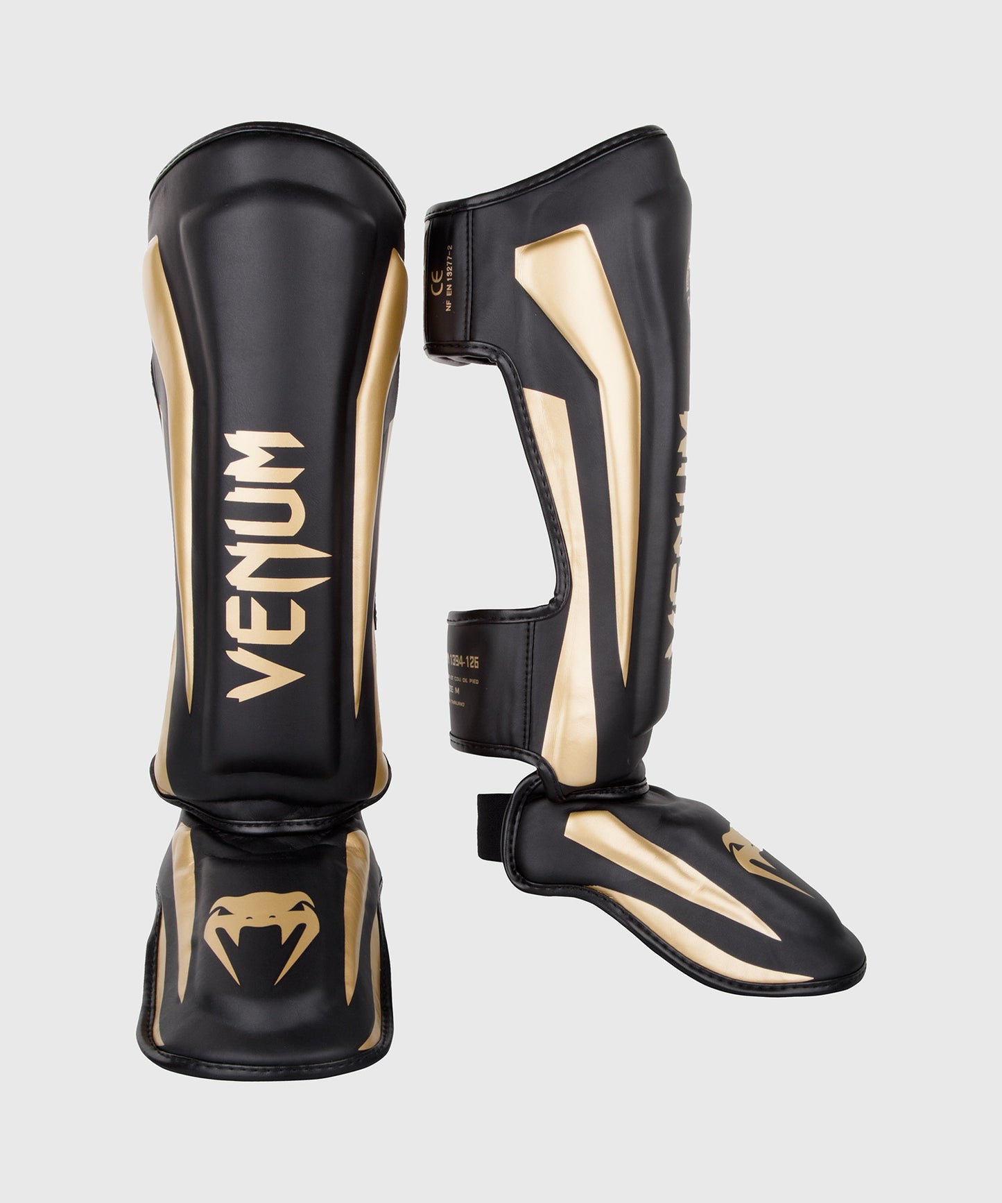 Venum Elite Standup シンガード：ブラック／ゴールド