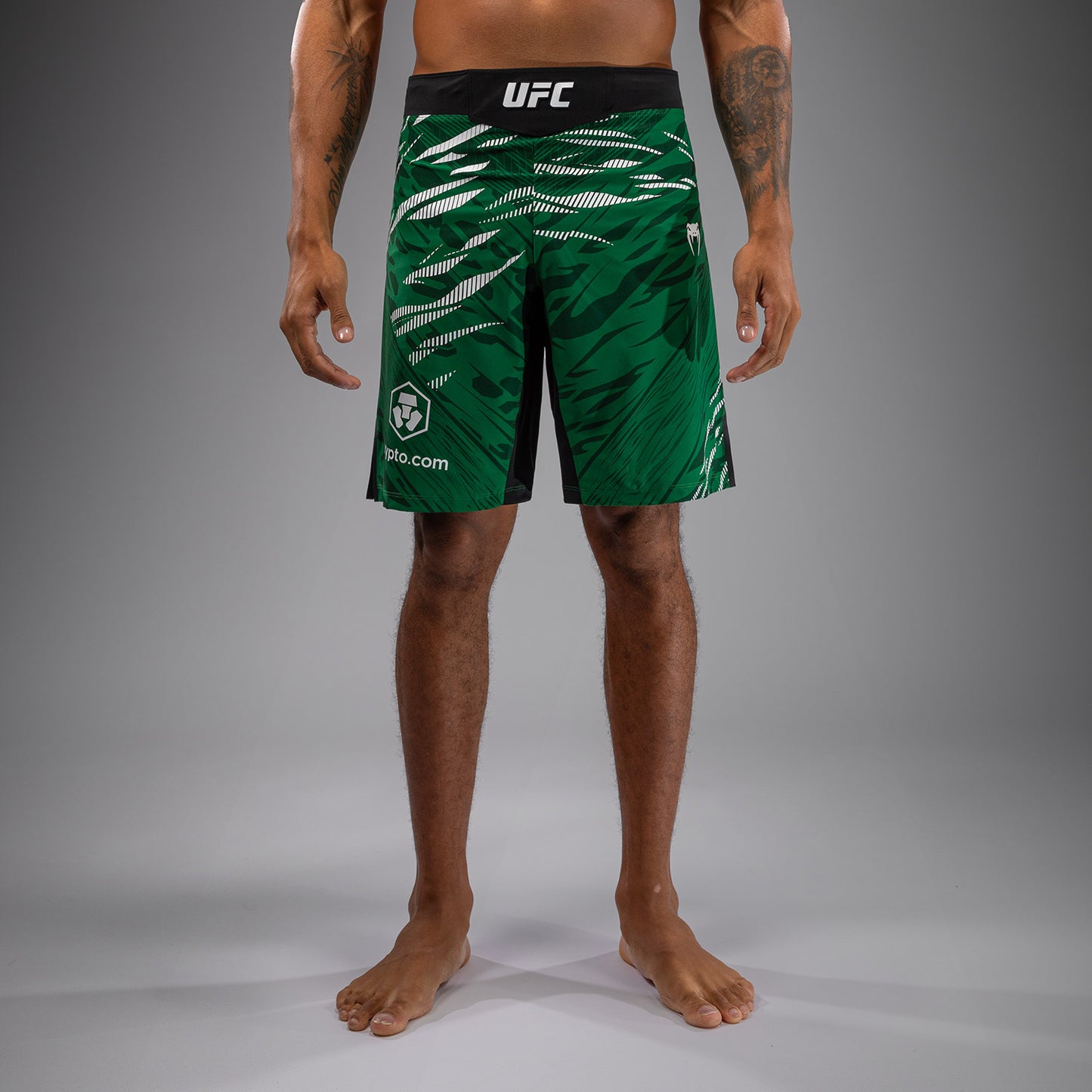 UFC Fusion by Venum Authentic Fight Night レスリングショーツ（男性用、フィットラルゴ） - グリーン