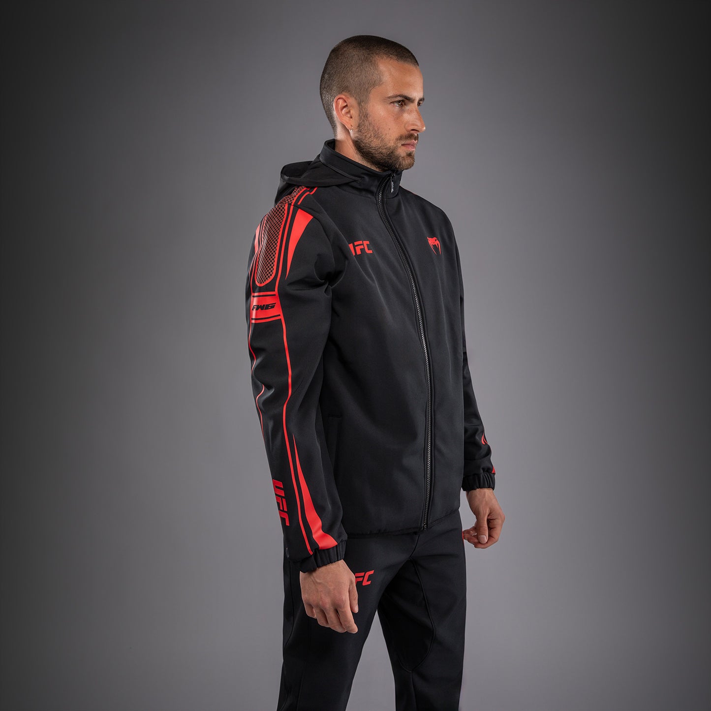 Venum UFC Unity by Venum Authentic Fight Week メンズ ジップフーディー - ブラック