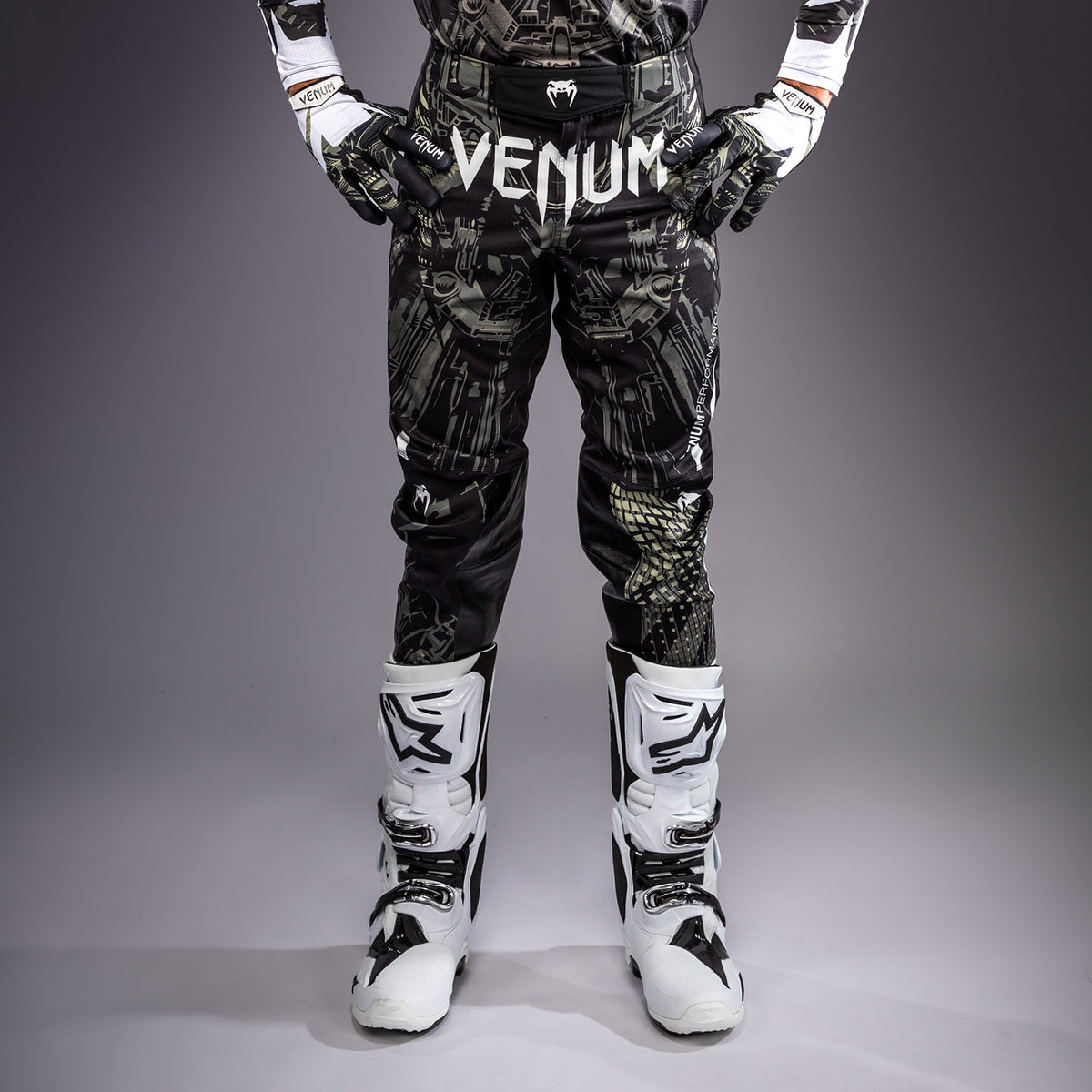Venum MX Elite モトクロスパンツ - ブラック/サンド
