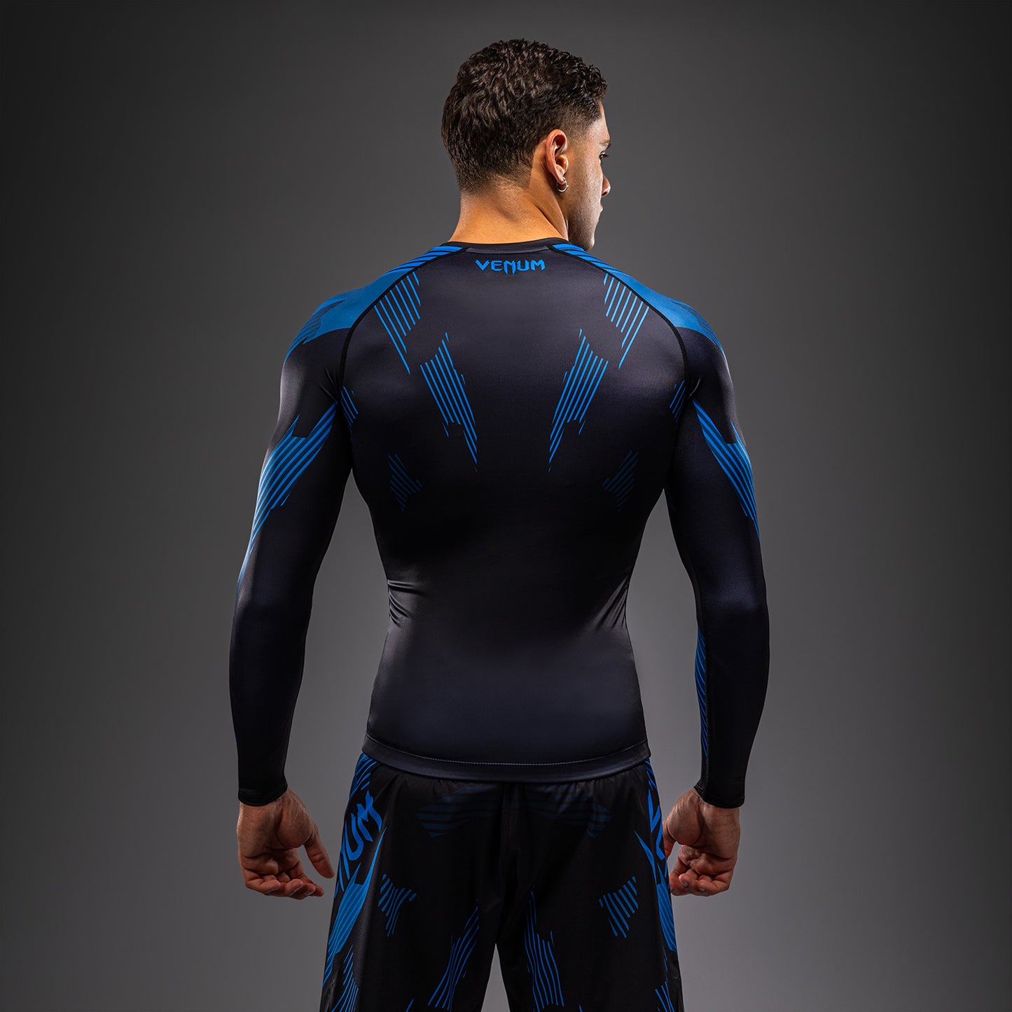 Venum No-Gi 6.0 長袖ラッシュガード ブラック/ブルー
