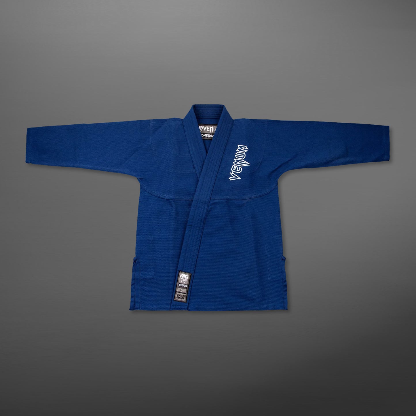 Venum Contender キッズ BJJ 着（無料のホワイトカラーベルト付き）- ブルー