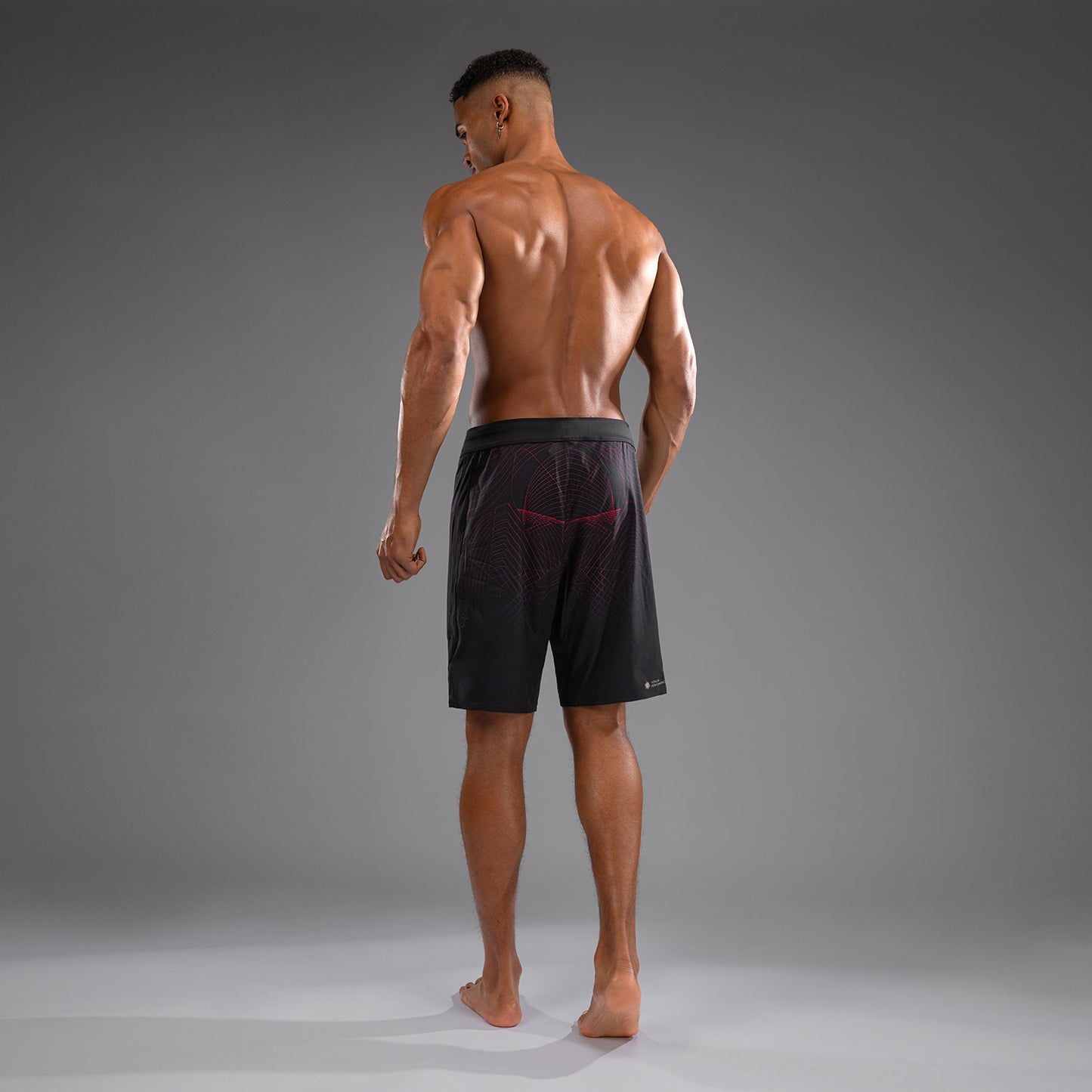Venum G-Fit Air ファイトショーツ メンズ - ディープブラック/ファイヤーレッド