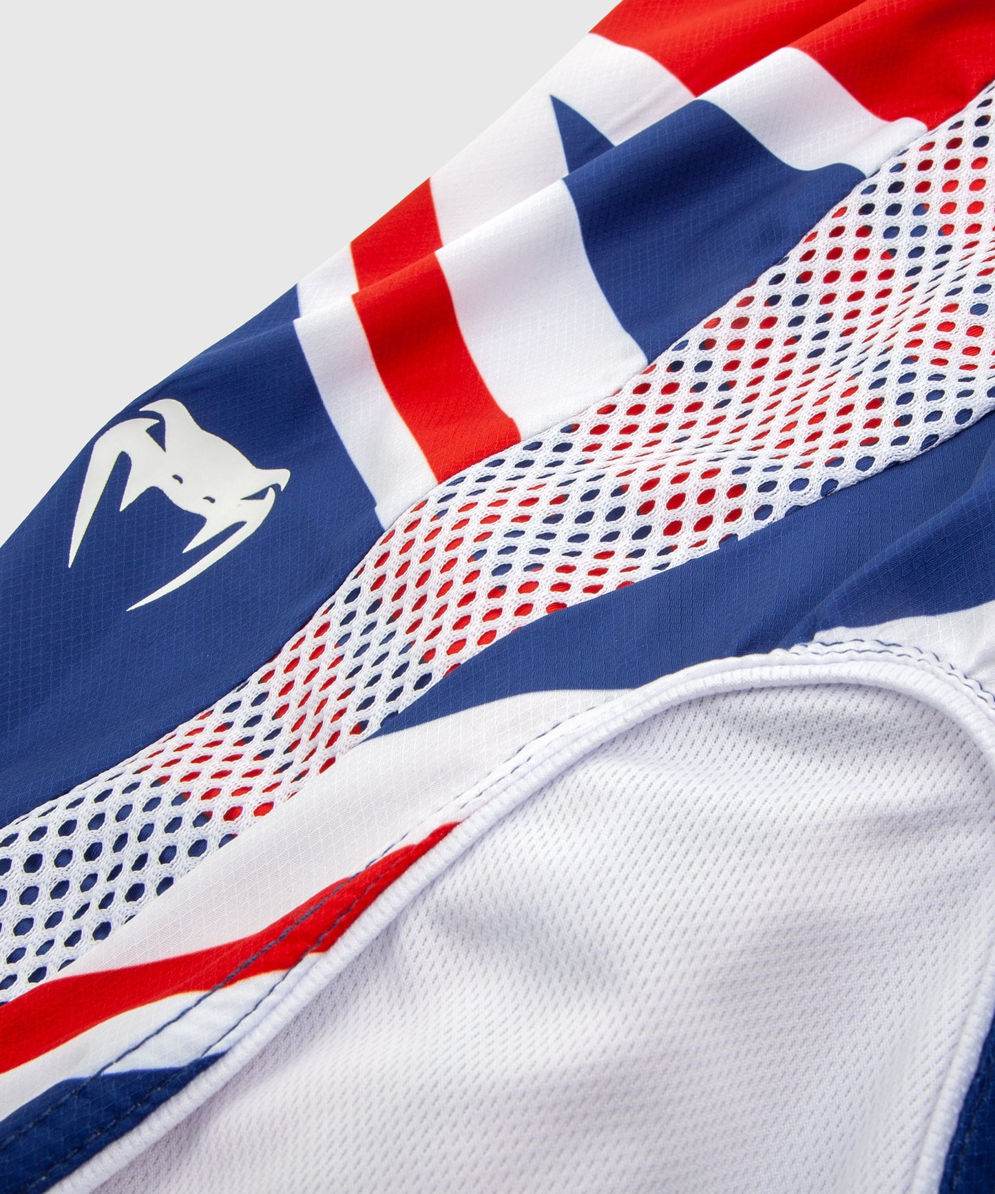 Venum Elite ボクシングショーツ  - UK - ブルー/レッド-ホワイト