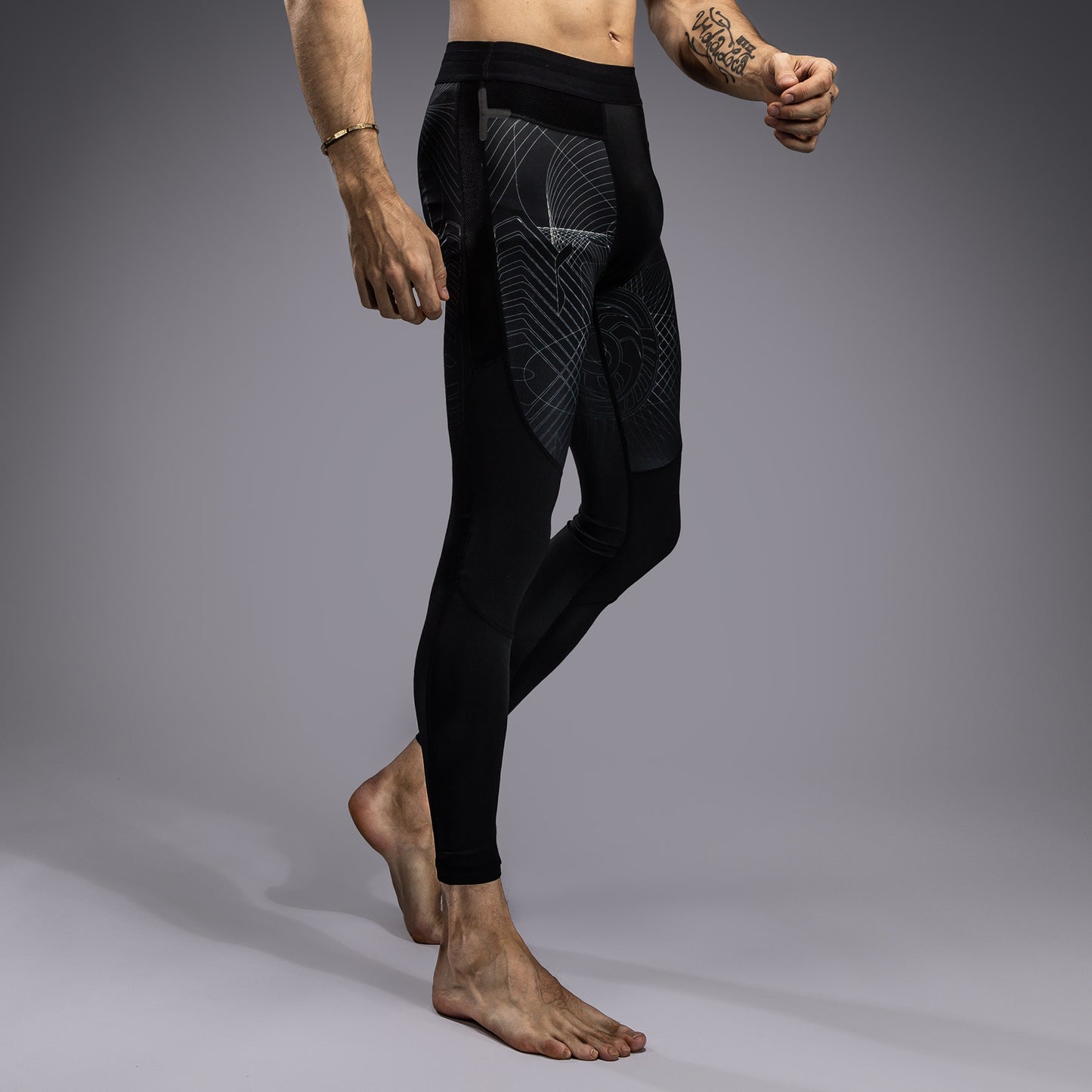 Venum G-Fit Air スパッツ メンズ - ディープブラック/デザートサンド