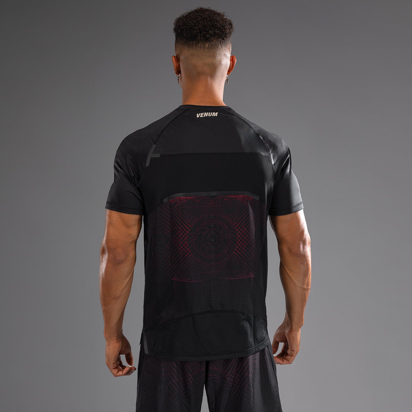 Venum G-Fit Air ドライテックTシャツ メンズ - ディープブラック/ファイヤーレッド
