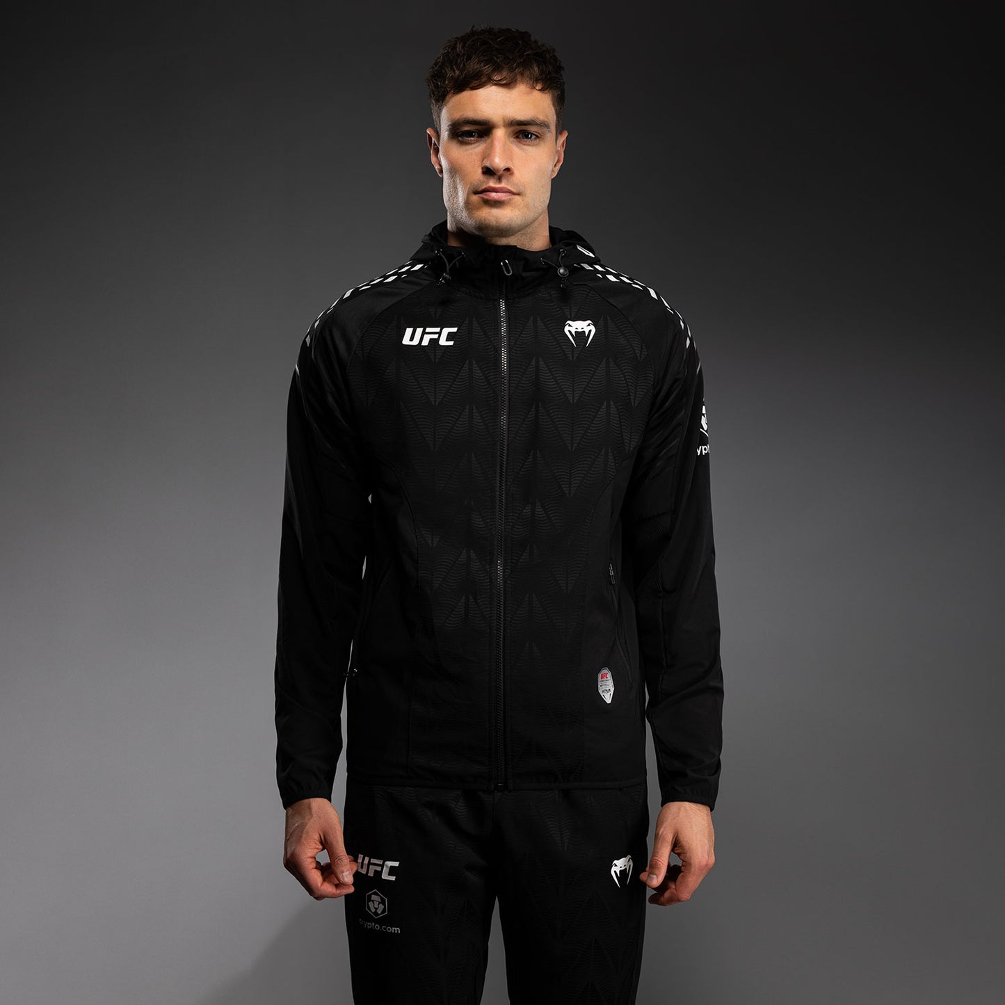 UFC Zenith by Venum Authentic Fight Night ウォークアウトパーカー メンズ - ブラック