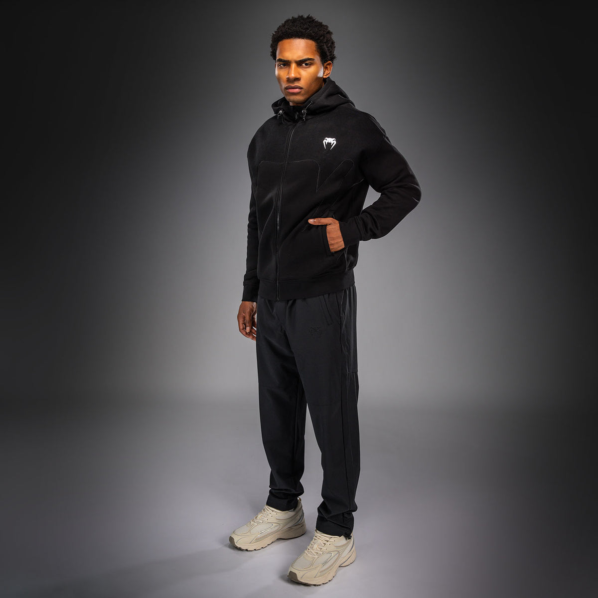 Venum Attack Fleece & Weave トラックジャケット - ブラック