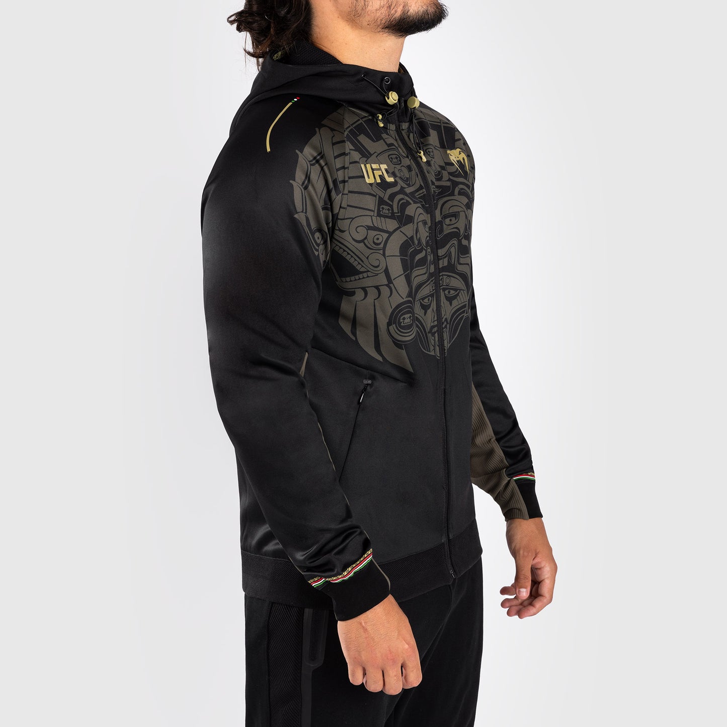 Noche UFC by Venum Authentic Fight Night メンズ ウォークアウト パーカー - ブラック