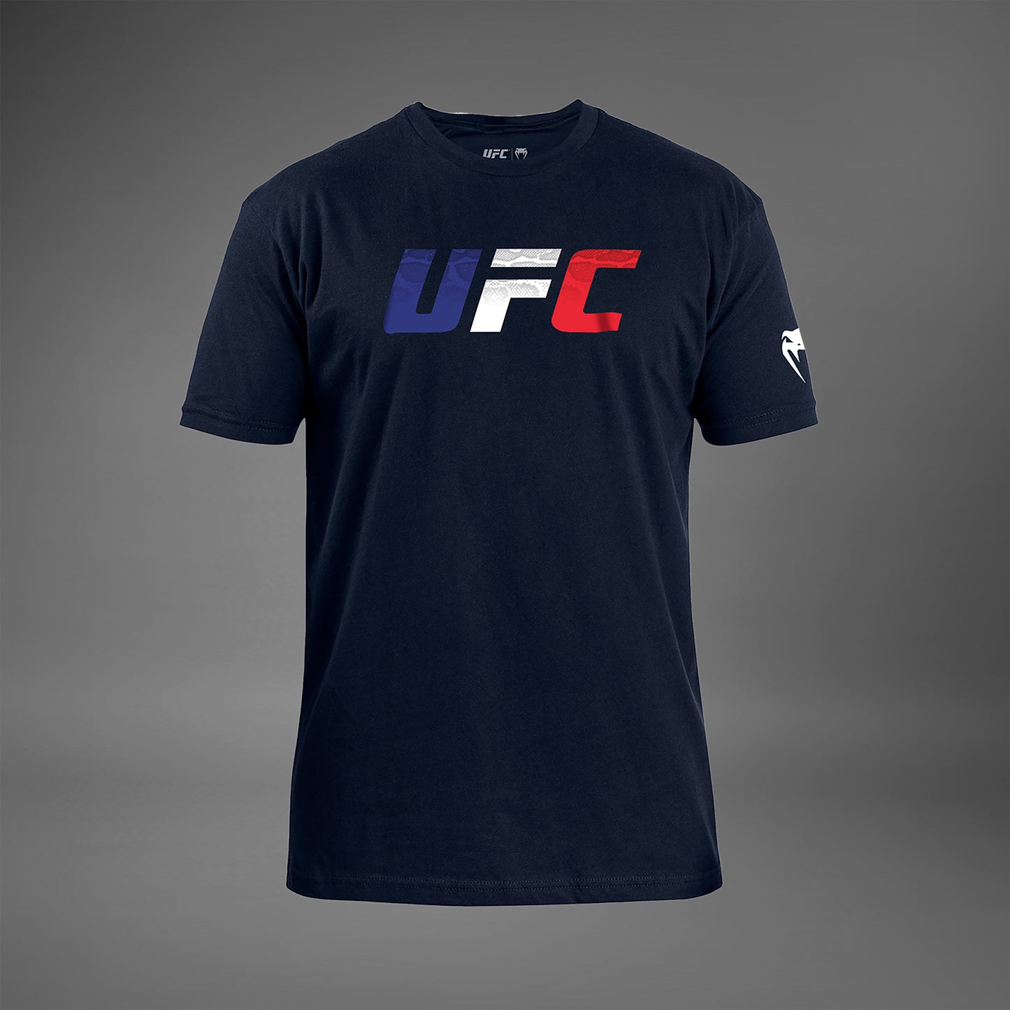 UFC Unrivaled by Venum French Flag 男性 Tシャツ - ネイビーブルー