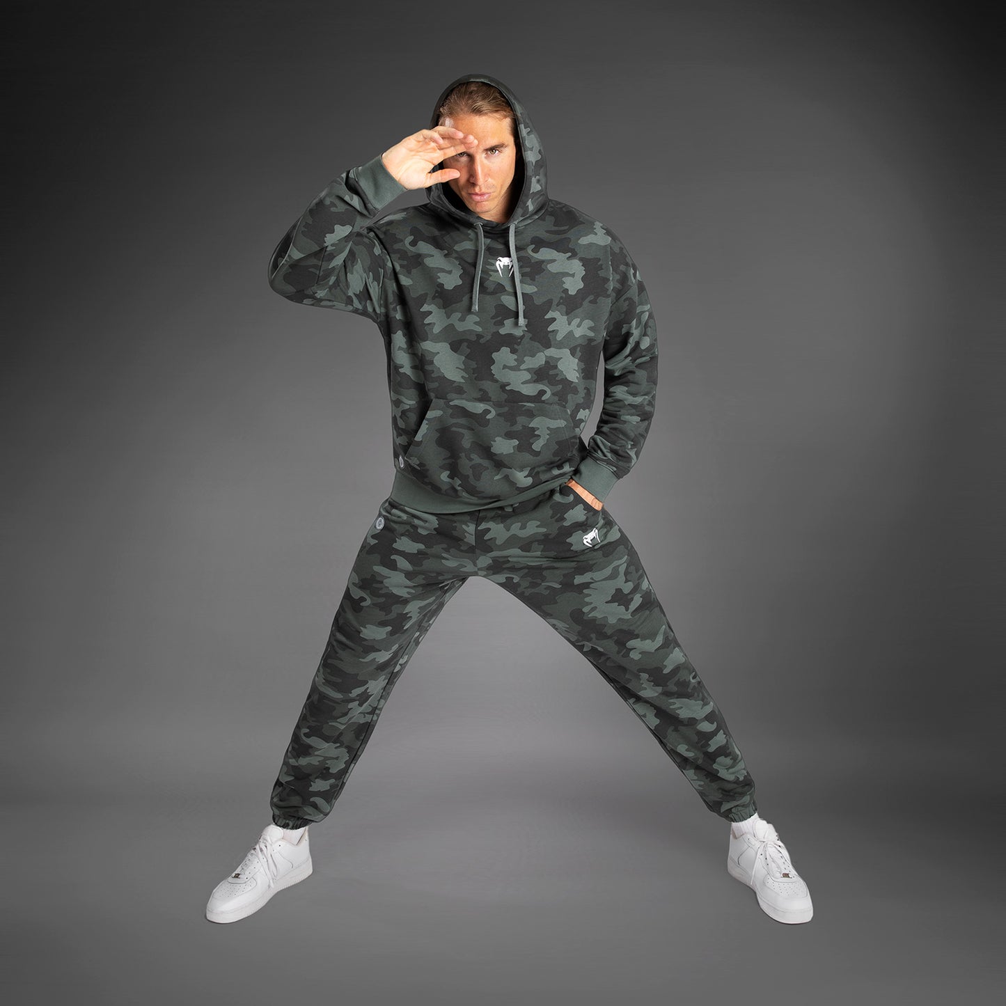 Venum Vortex XL Men's Hoodie - カーキカモ