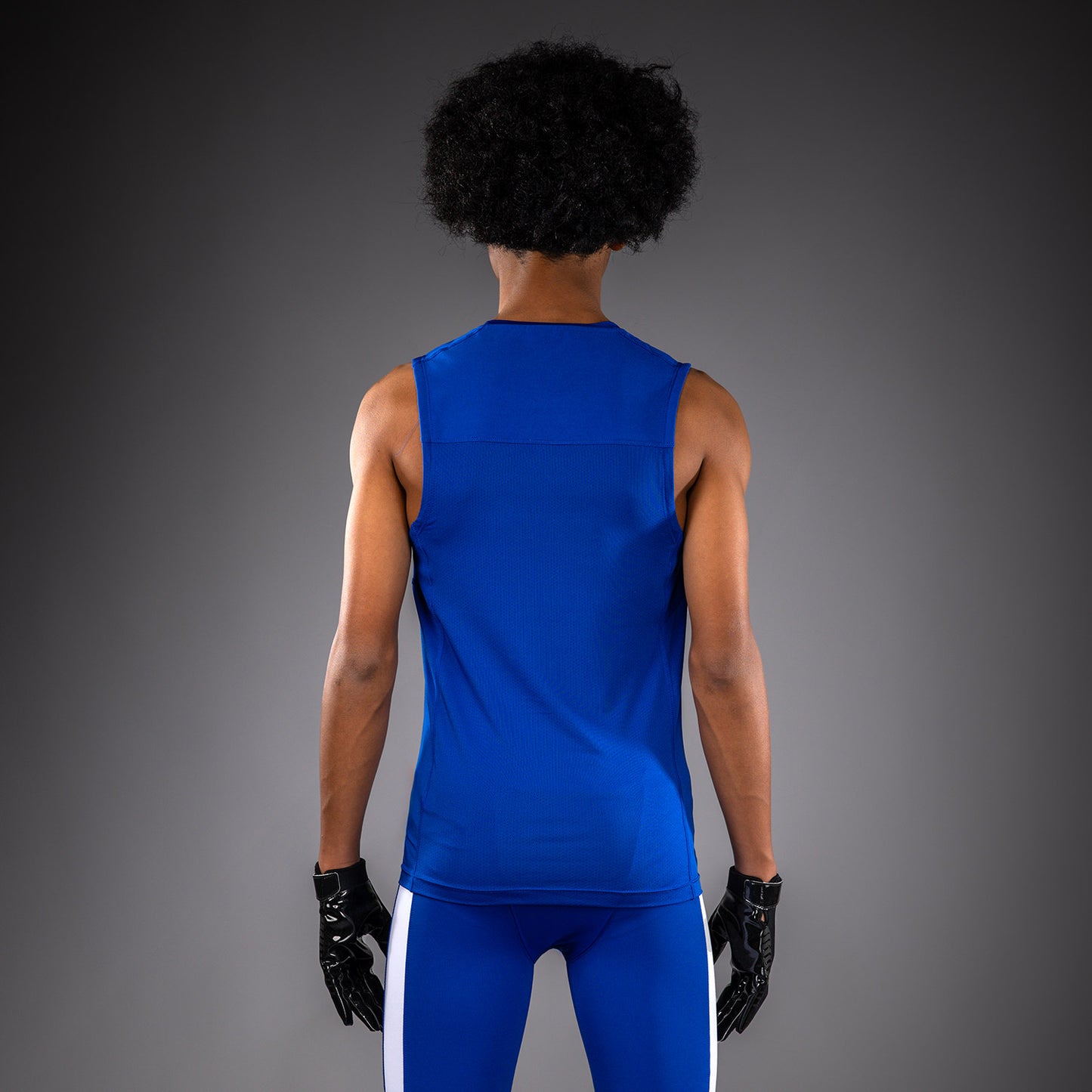 Venum Elite キッズ フットボール ノースリーブ コンプレッションジャージ - ロイヤルブルー