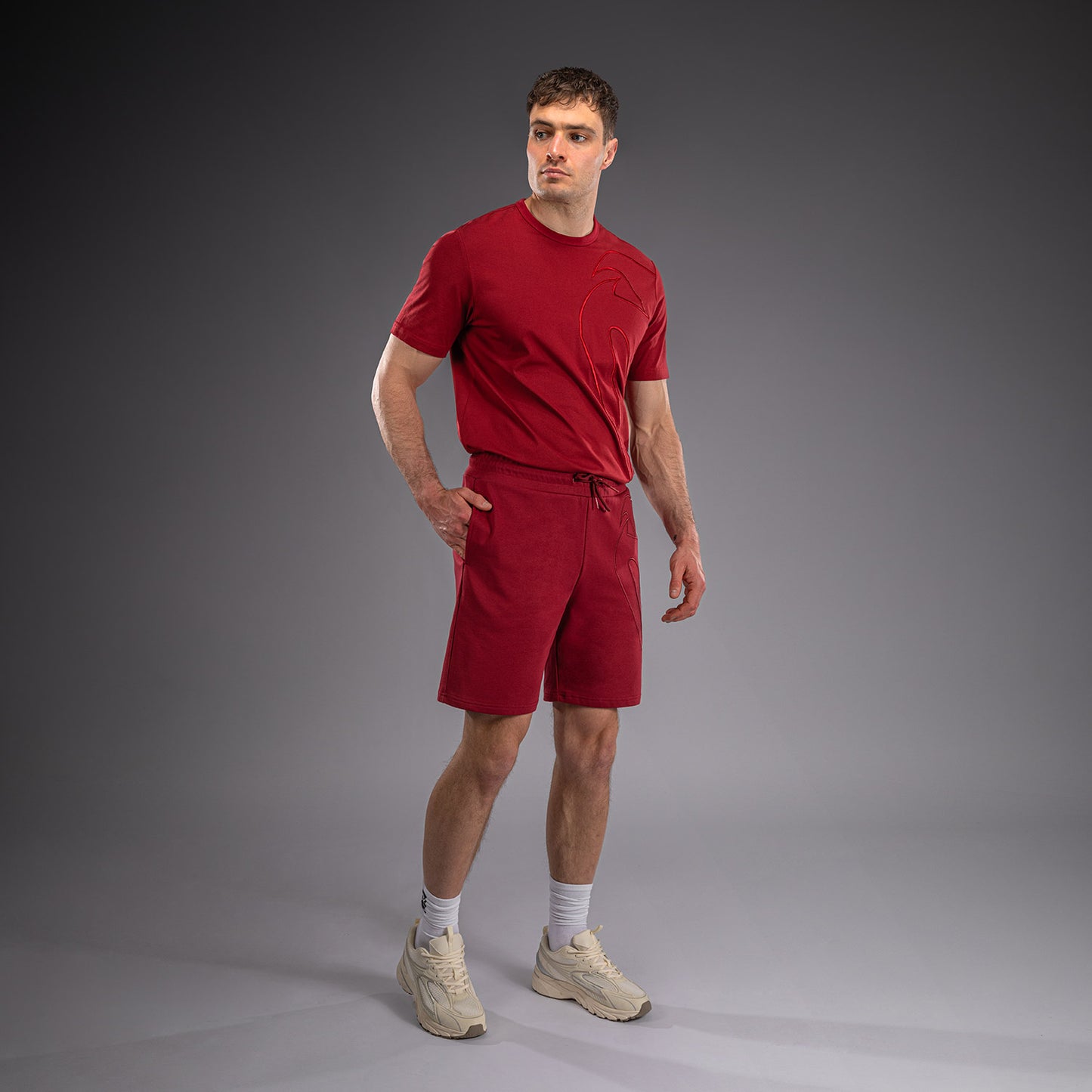 Venum Giant 3D コットンショーツ - レッド