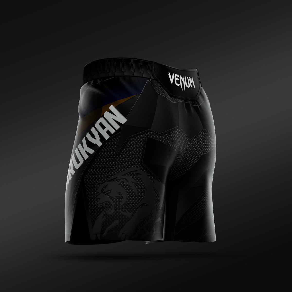 UFC Adrenaline Unrivaled by Venum メンズ ファイトショーツ ショートフィット アルマン・ツァルキヤン - ブラック