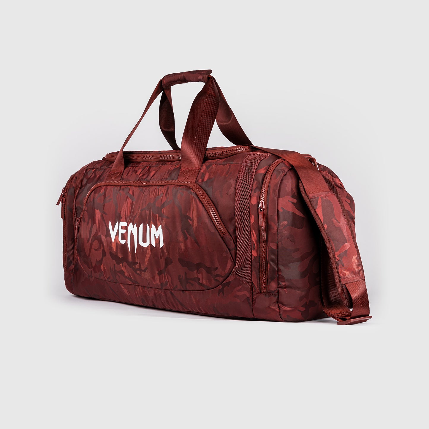 Venum Trainer Lite Sports Bag - カモフラージュ/バーガンディ