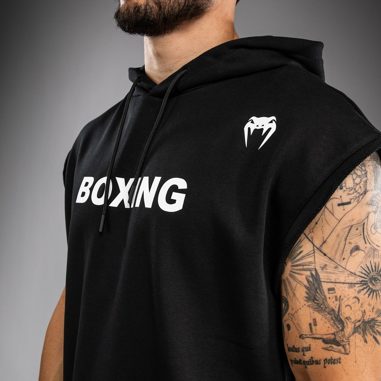 Venum Boxing VT ノースリーブ フーディ - ブラック/ホワイト
