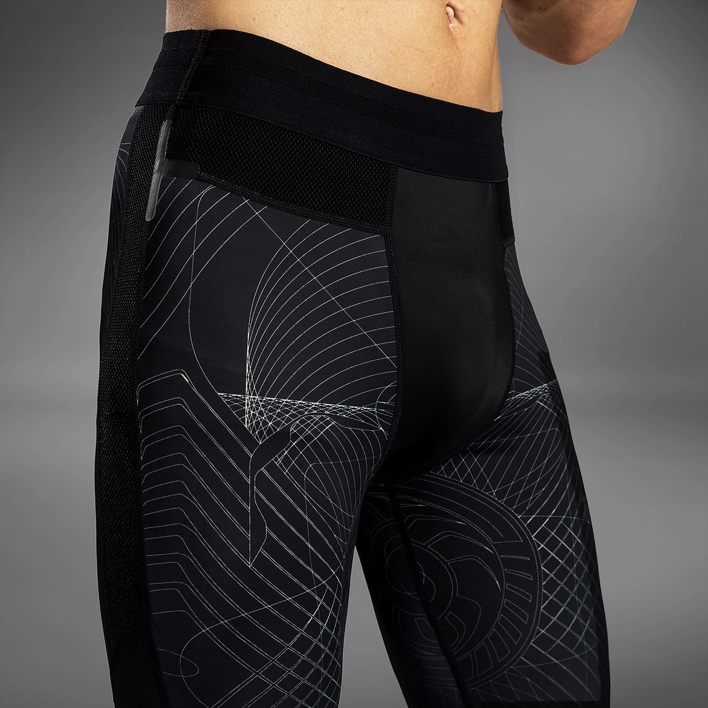 Venum G-Fit Air スパッツ メンズ - ディープブラック/デザートサンド