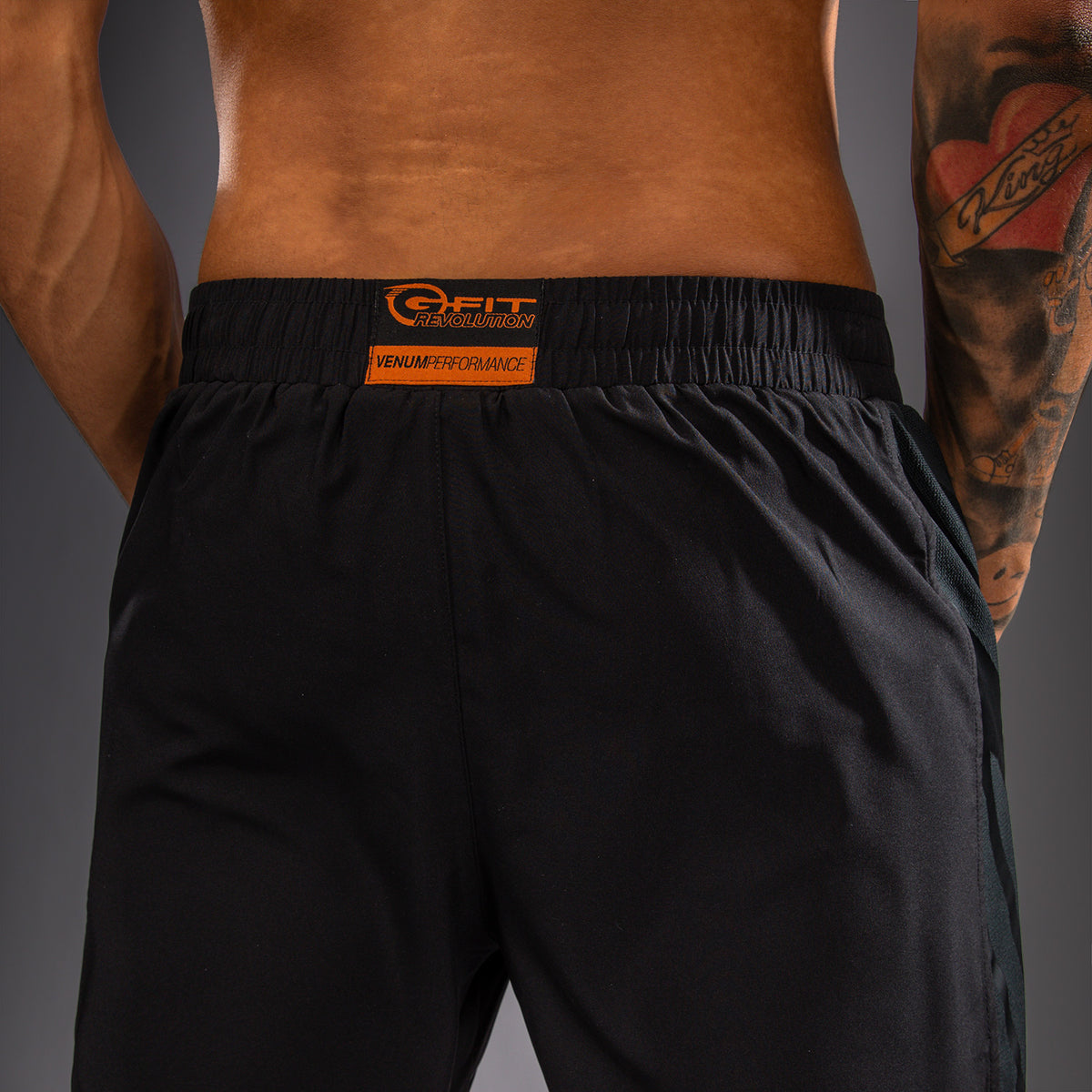 Venum G-Fit Revolution トレーニングショーツ - ブラック/カッパー