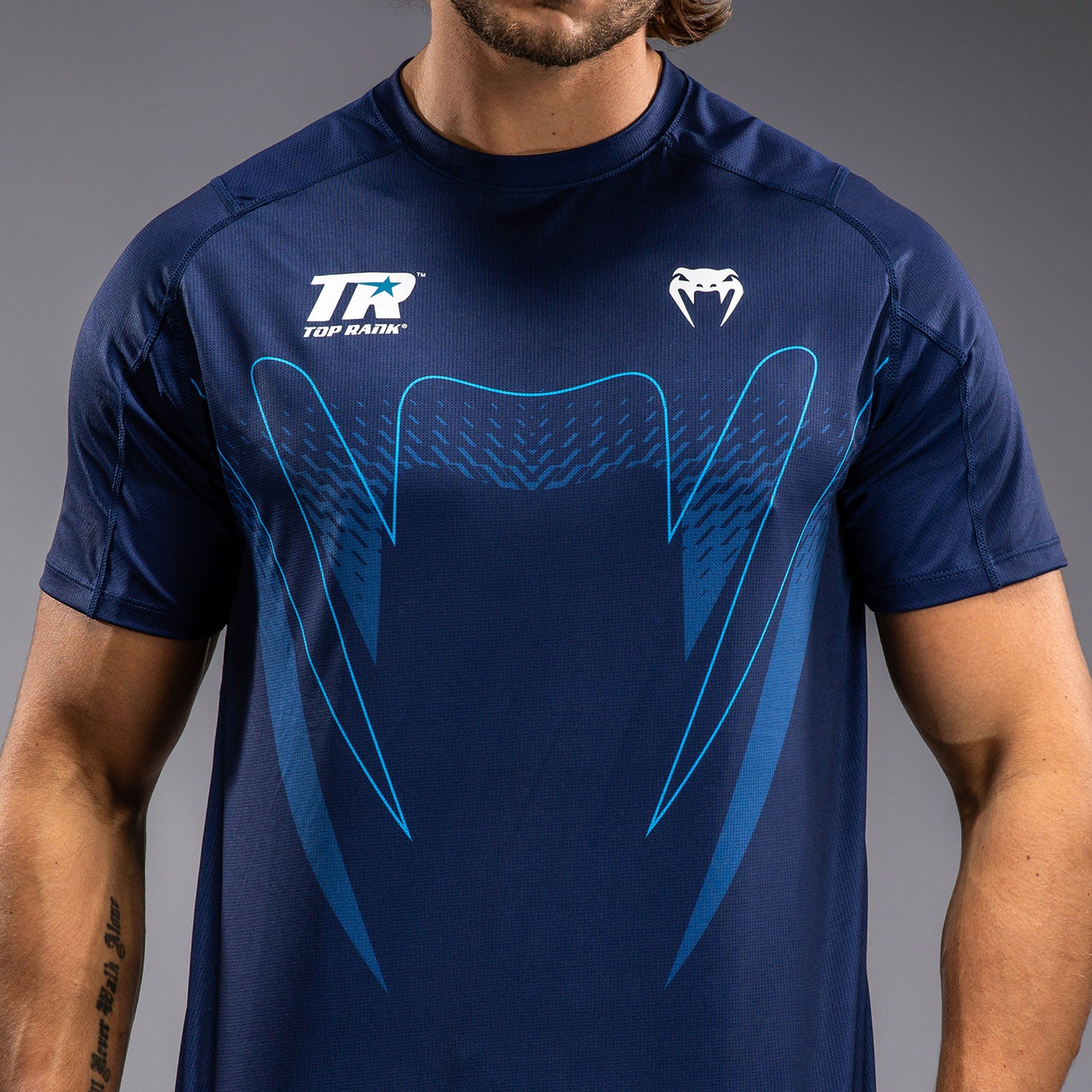 Venum x Top Rank Original メンズ ドライテックシャツ - ネイビーブルー