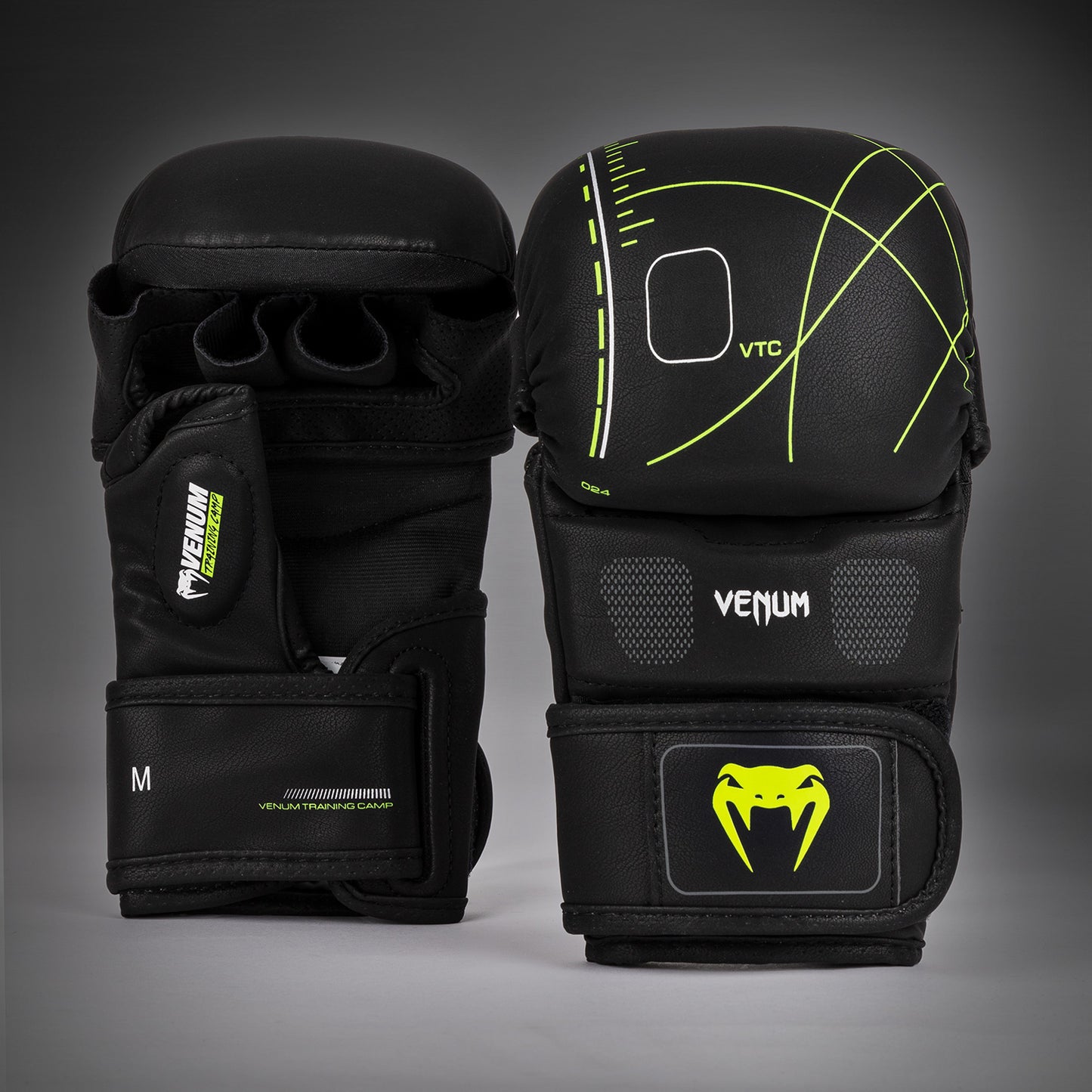Venum Training Camp 4.0 MMAスパーリンググローブ - ブラック/ネオングリーン