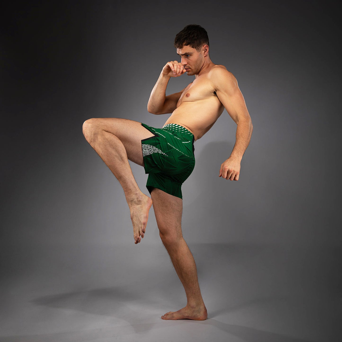 UFC Zenith by Venum Authentic Fight Night ショートフィットファイトショーツ メンズ - グリーン