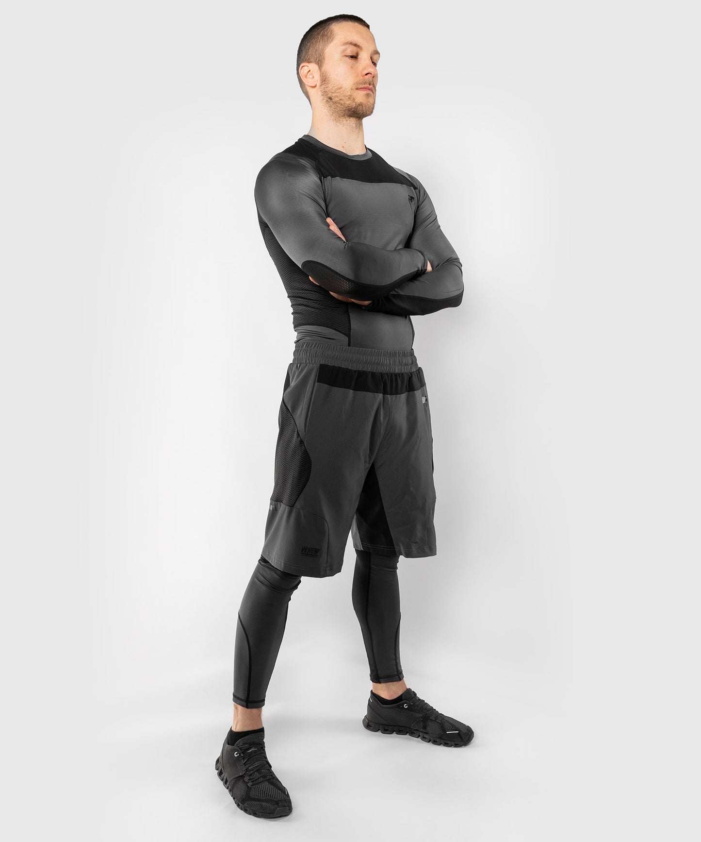 Venum G-Fit トレーニング ショートパンツ - グレー/ブラック