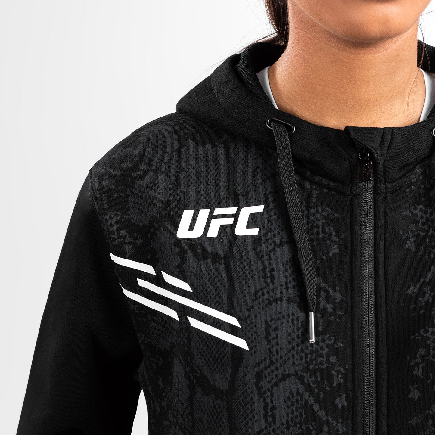 UFC Adrenaline by Venum Replica ウィメンズ・ジップパーカー - ブラック