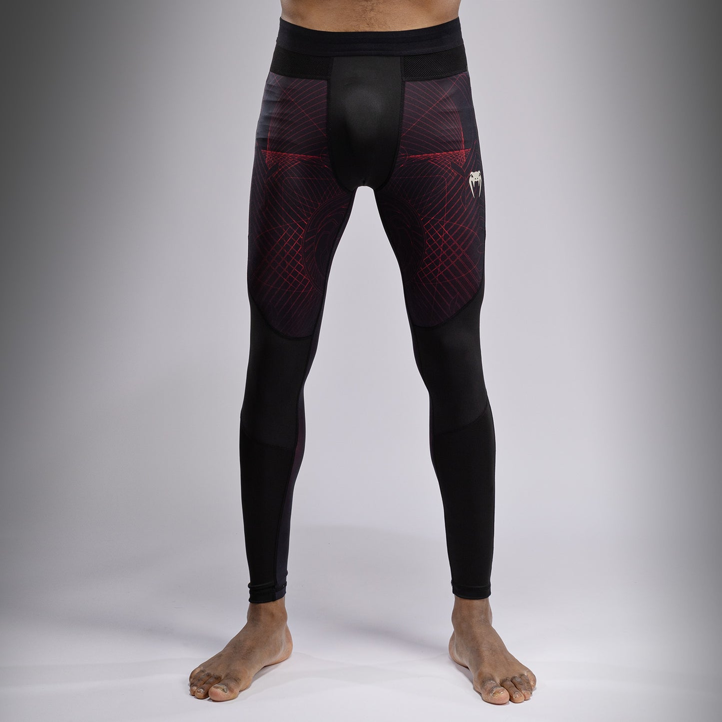 Venum G-Fit Air スパッツ メンズ - ディープブラック/ファイヤーレッド
