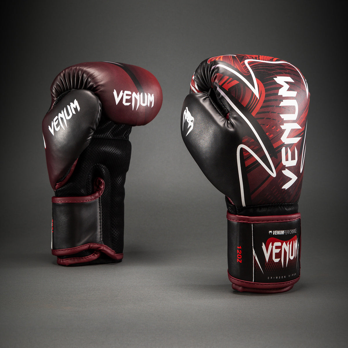 Venum Crimson Viper 2.0 Impact ボクシンググローブ - ブラック/レッド