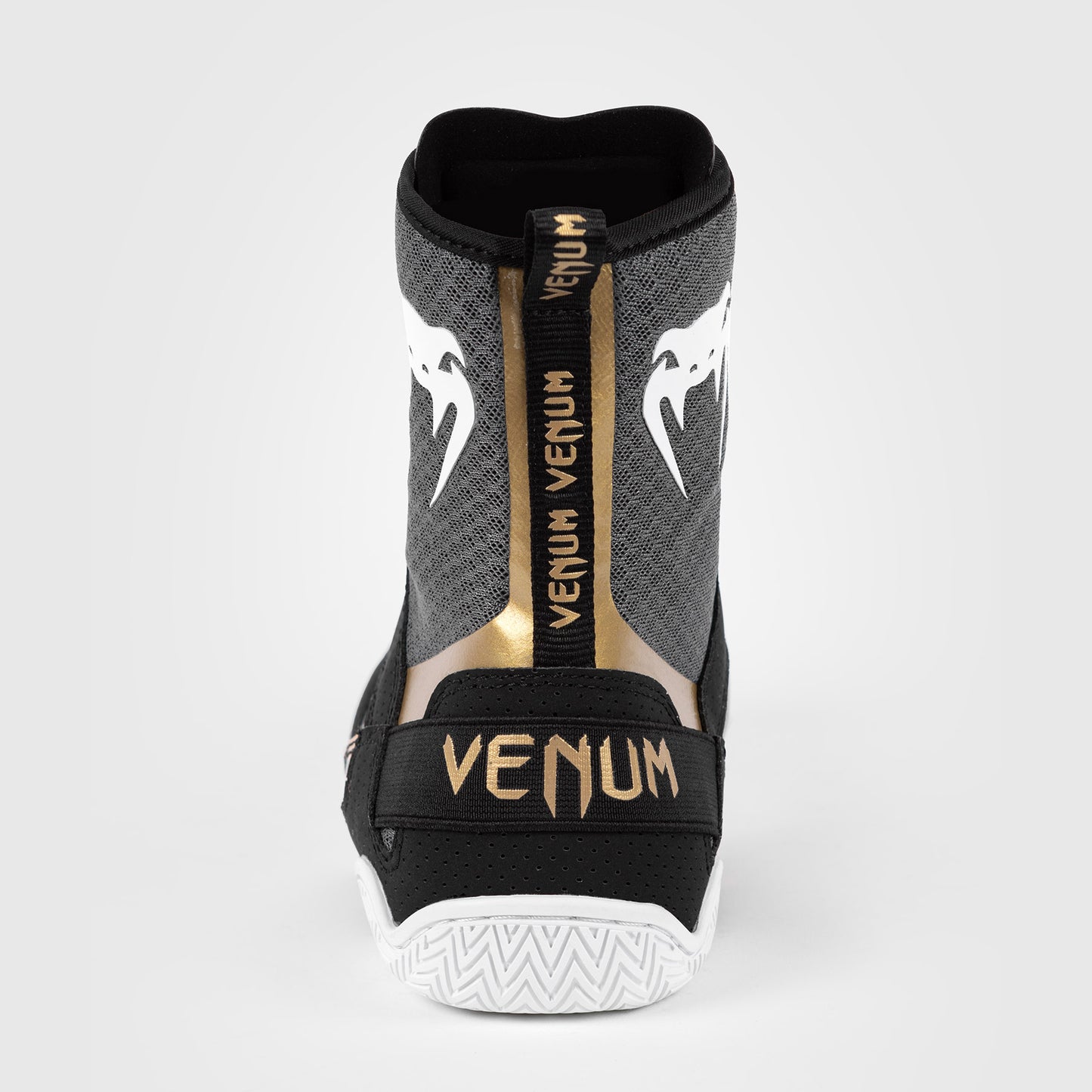 Venum Elite ボクシング・シューズ - ブラック/ホワイト/ゴールド