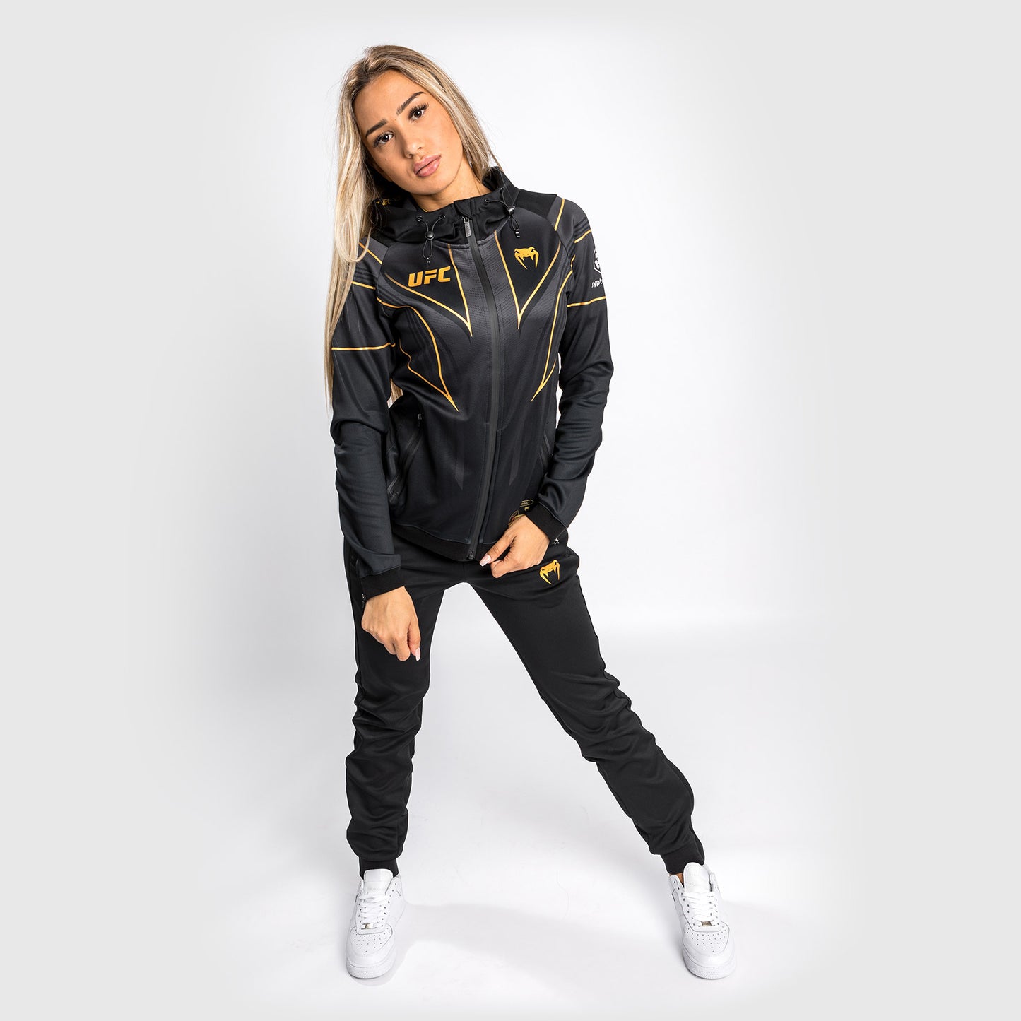 UFC Venum Authentic Fight Night 2.0 Women's Walkout Hoodie - Champion