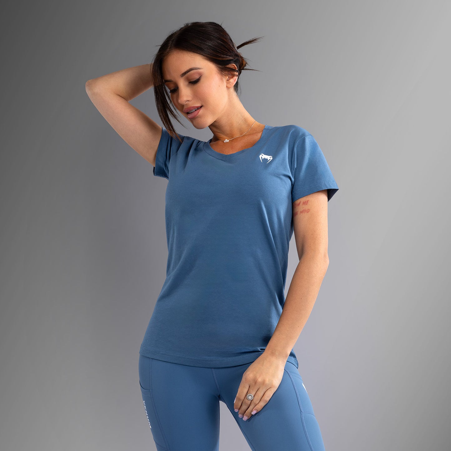 Venum Essential Tシャツ レディース - ストームブルー