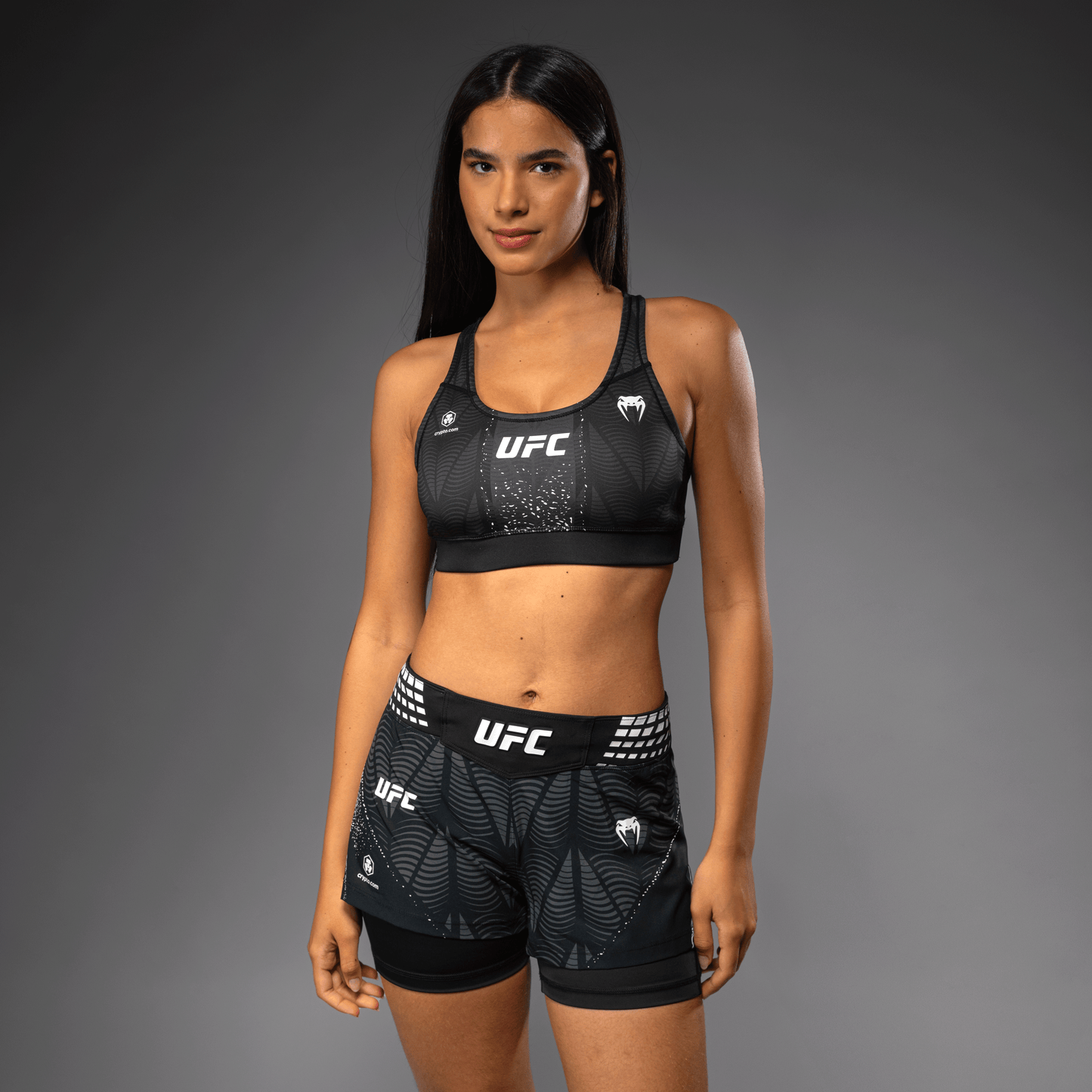 UFC Zenith by Venum Authentic Fight Night スポーツブラ レディース - ブラック