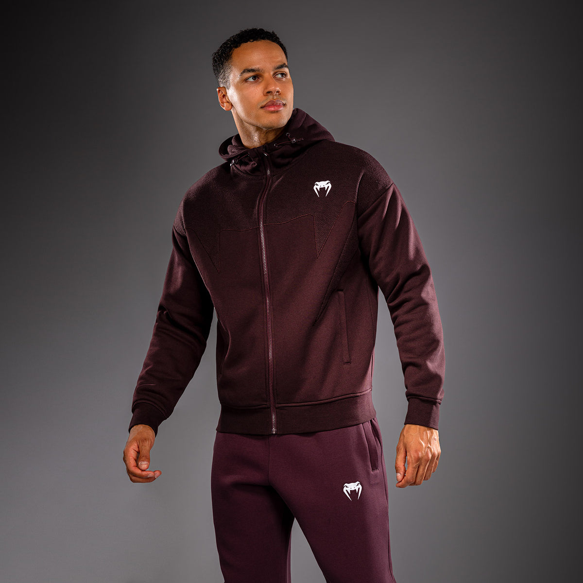 Venum Attack Fleece & Weave トラックジャケット - バーガンディ