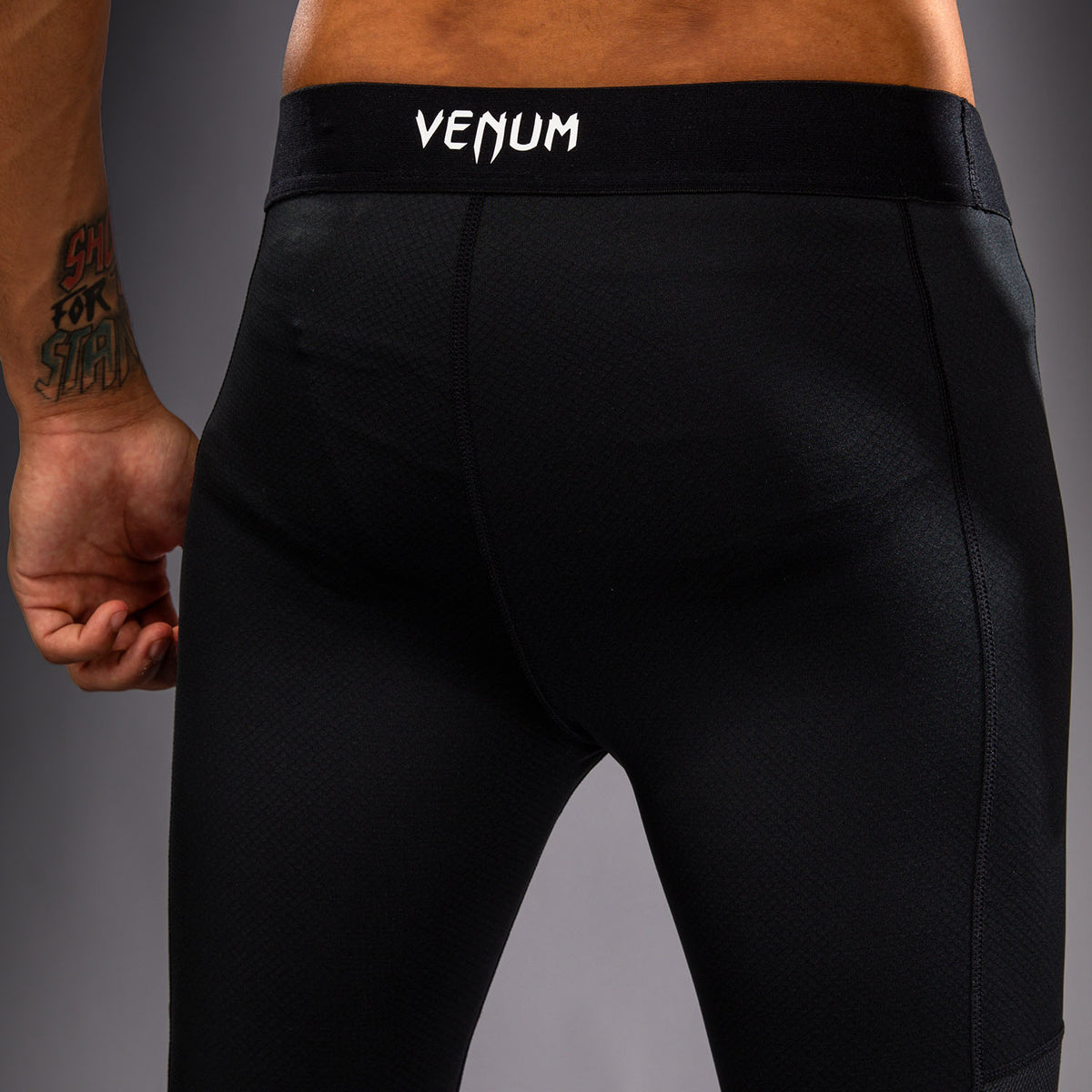 Venum MX Basics コンプレッションタイツ - ブラック/ホワイト