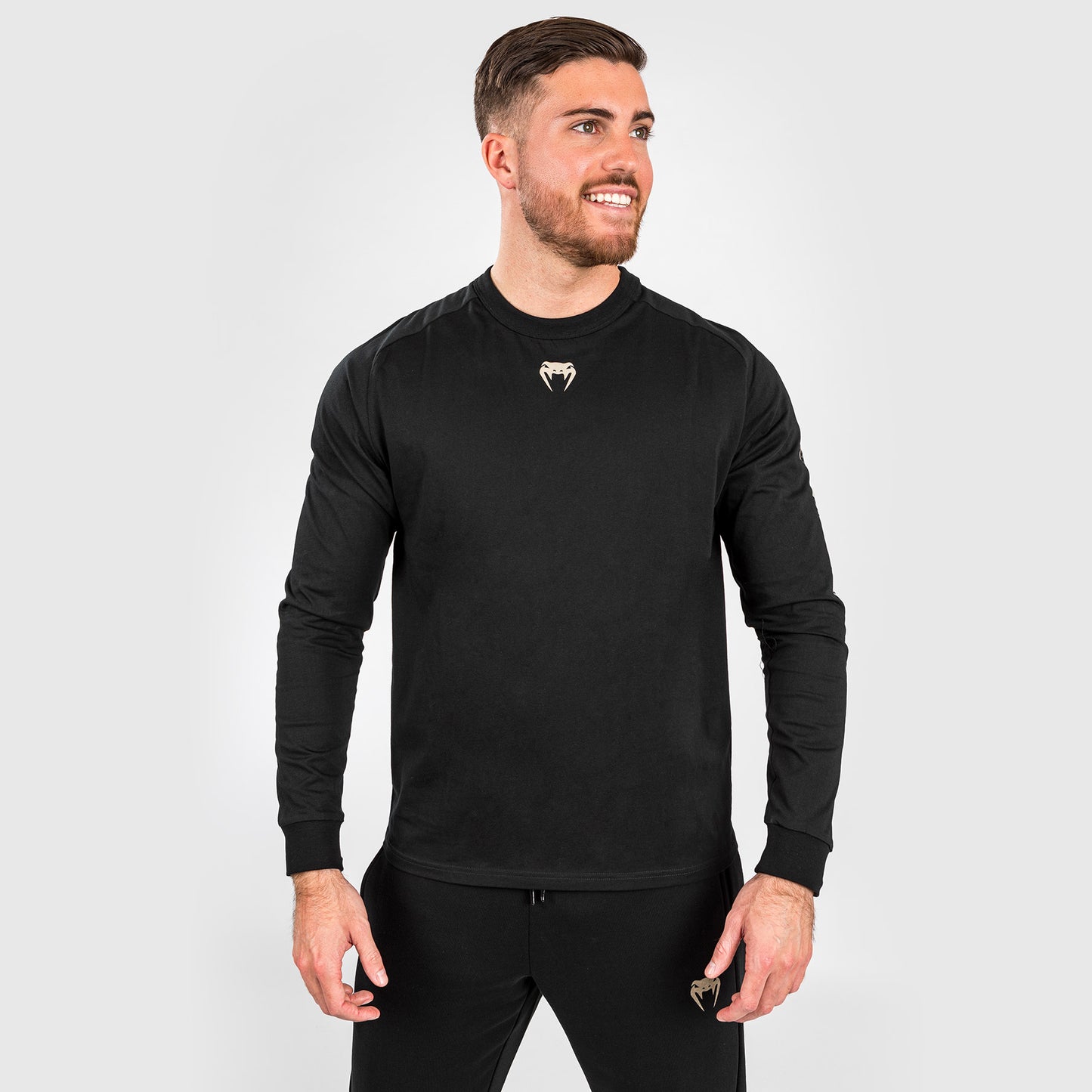 UFC Adrenaline by Venum Fight Week メンズ・ロングスリーブTシャツ - ブラック