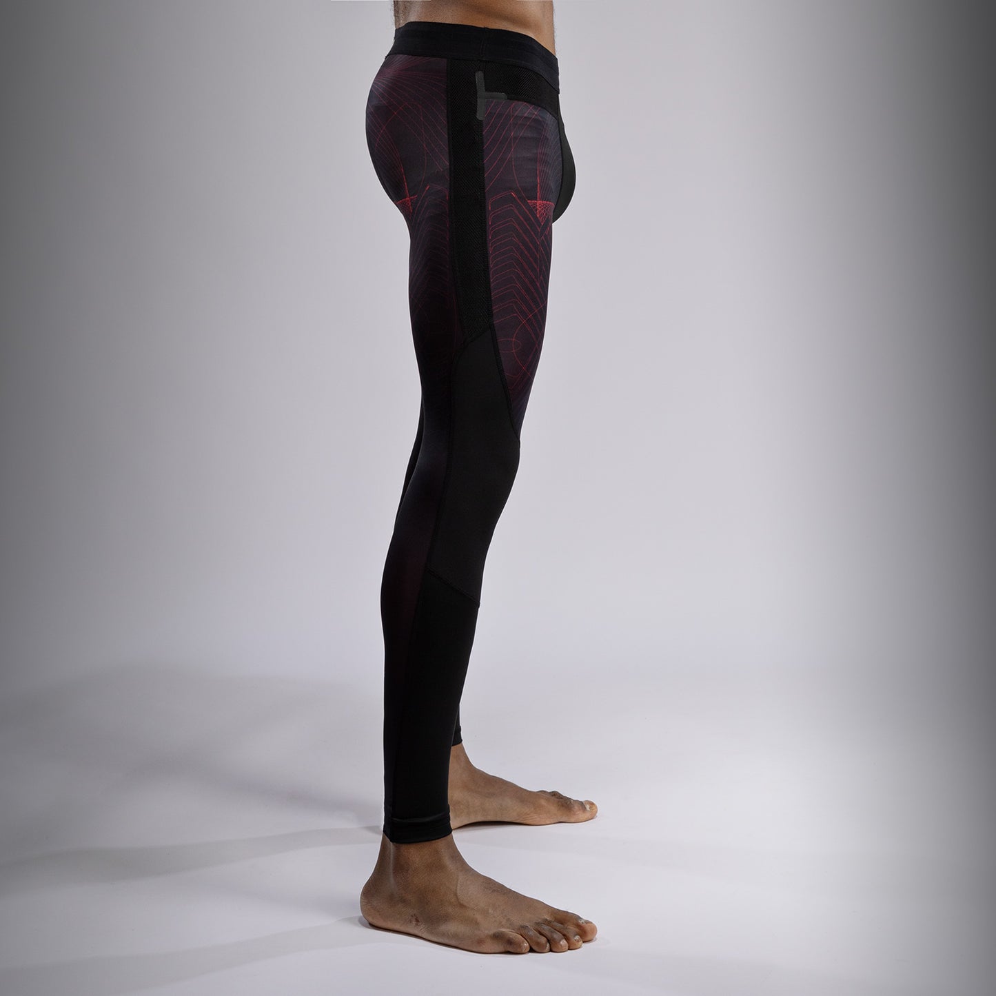 Venum G-Fit Air スパッツ メンズ - ディープブラック/ファイヤーレッド