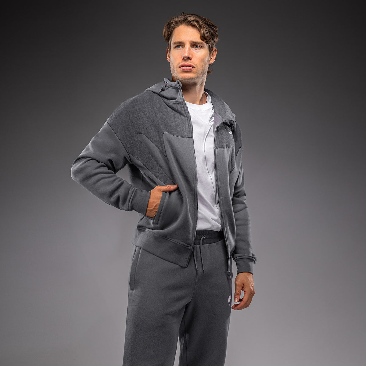 Venum Attack Fleece & Weave トラックジャケット - グレー