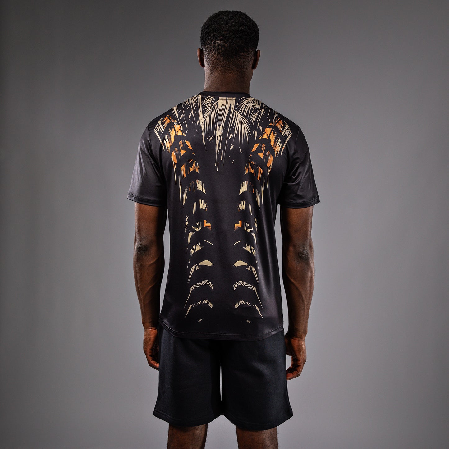 Venum Tiger ドライテックTシャツ メンズ - ブラック/ネオンオレンジ