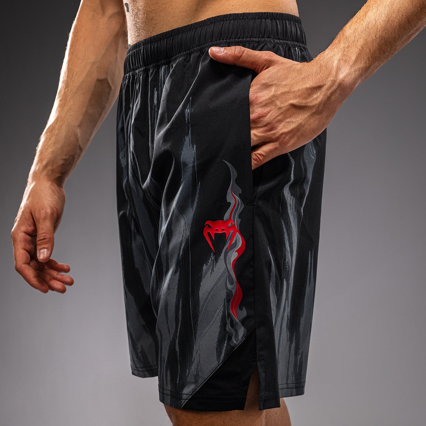 Venum Demon トレーニングショーツ - ブラック/グレー