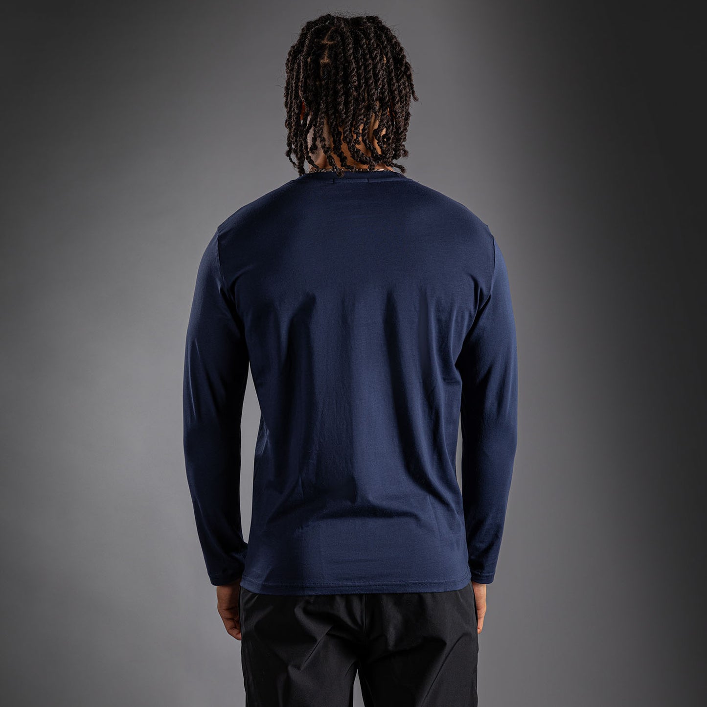 Venum Lineup 長袖Tシャツ ネイビー - ブルー/ホワイト