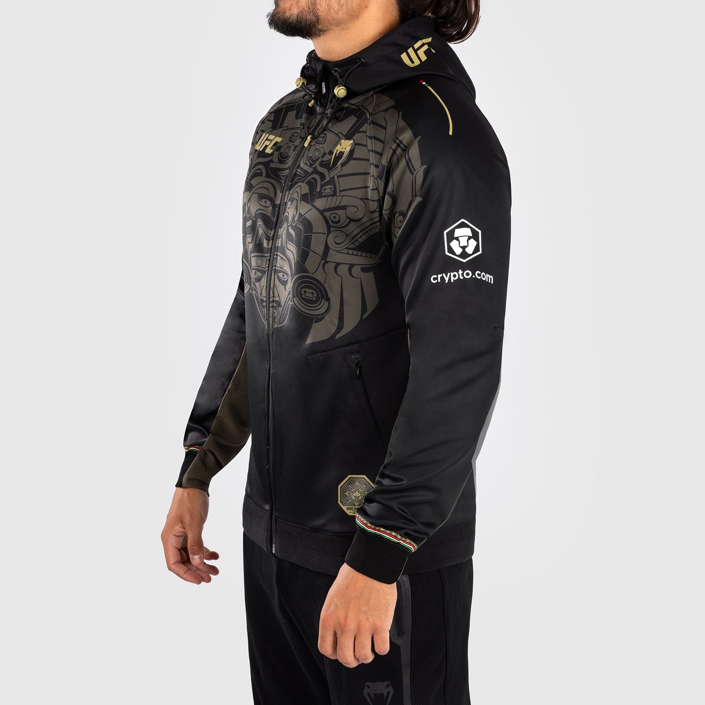 Noche UFC by Venum Authentic Fight Night メンズ ウォークアウト パーカー - ブラック