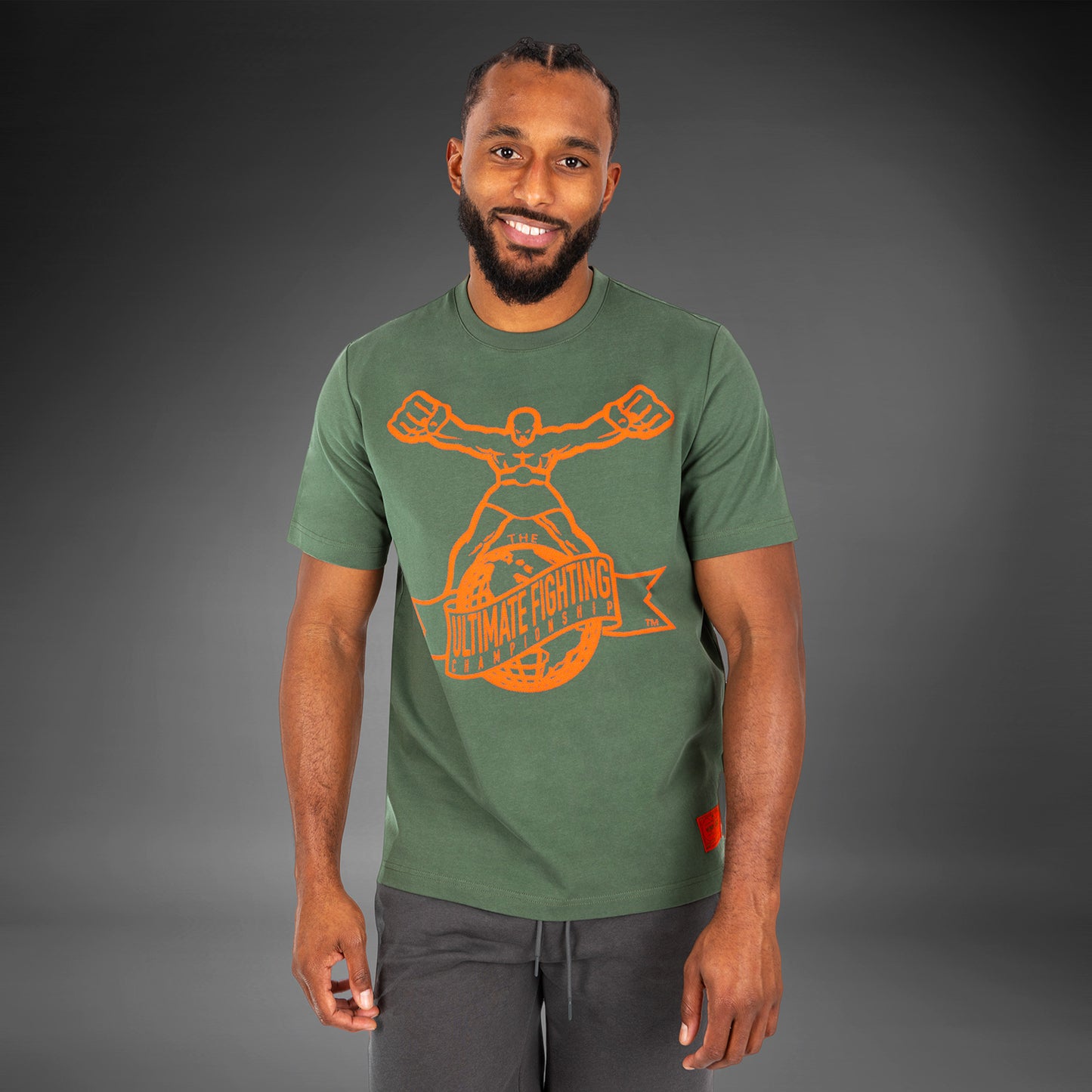 UFC by Venum Ulti-Man Tシャツ - カーキ/オレンジ