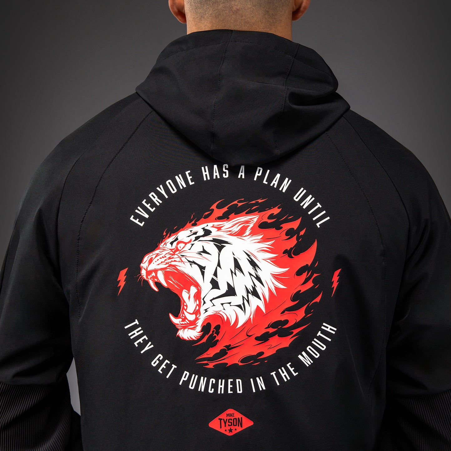 Venum x Mike Tyson Tiger トラックジャケット - ディープディープブラック/インテンスレッド