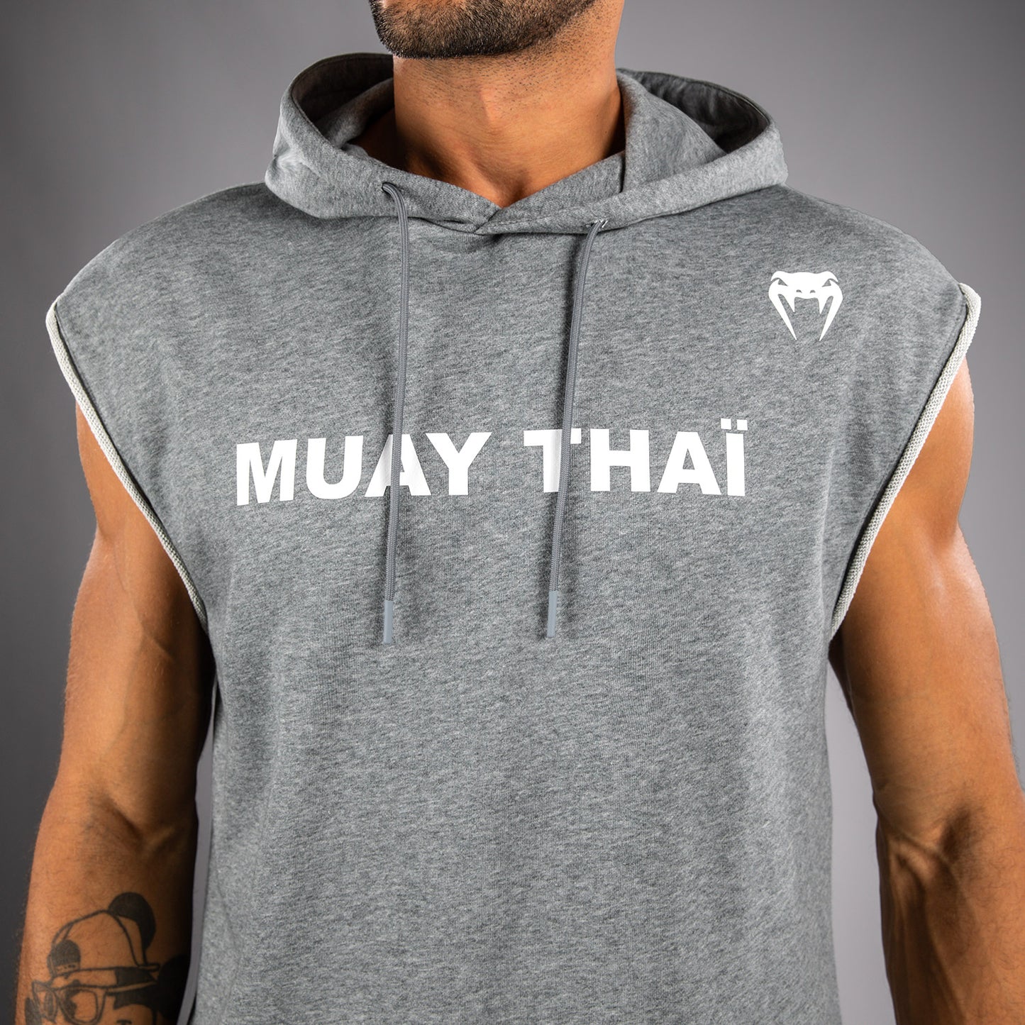 Venum Muay Thai VT ノースリーブパーカー – ヘザーグレー